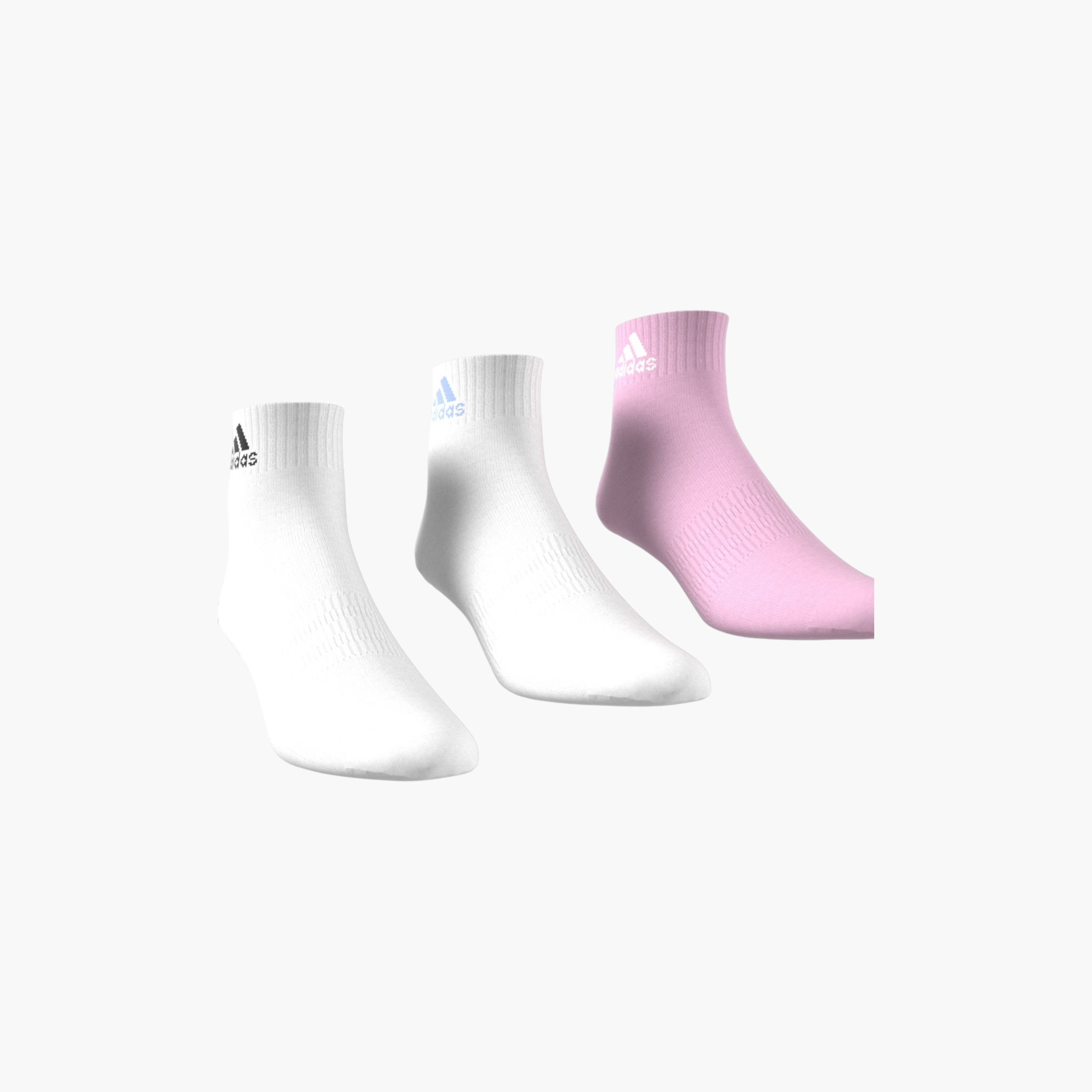 adidas Logo Print Ankle Length Socks - Set of 3-baby-girls-accessories-socks-image-1