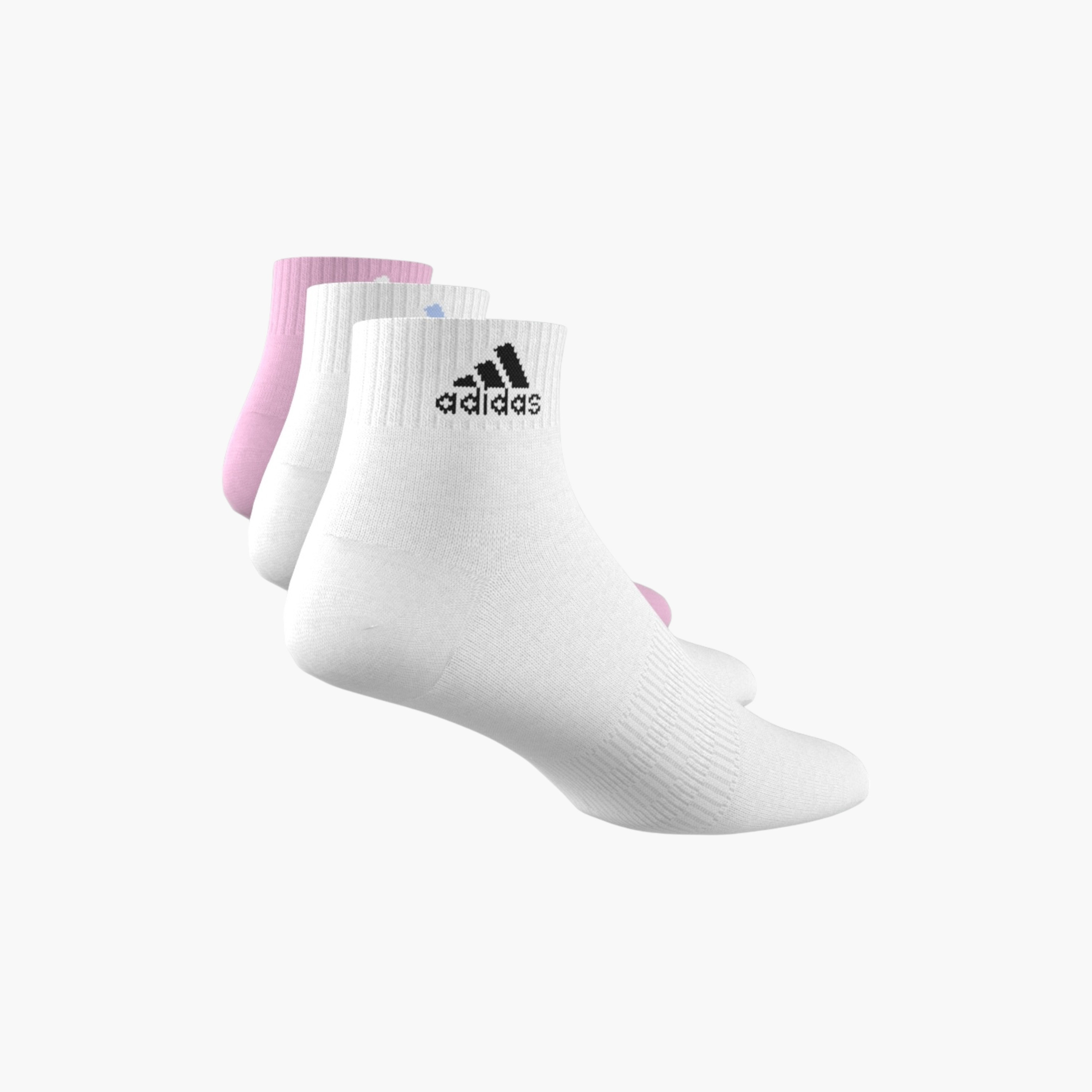 adidas Logo Print Ankle Length Socks - Set of 3-baby-girls-accessories-socks-image-3