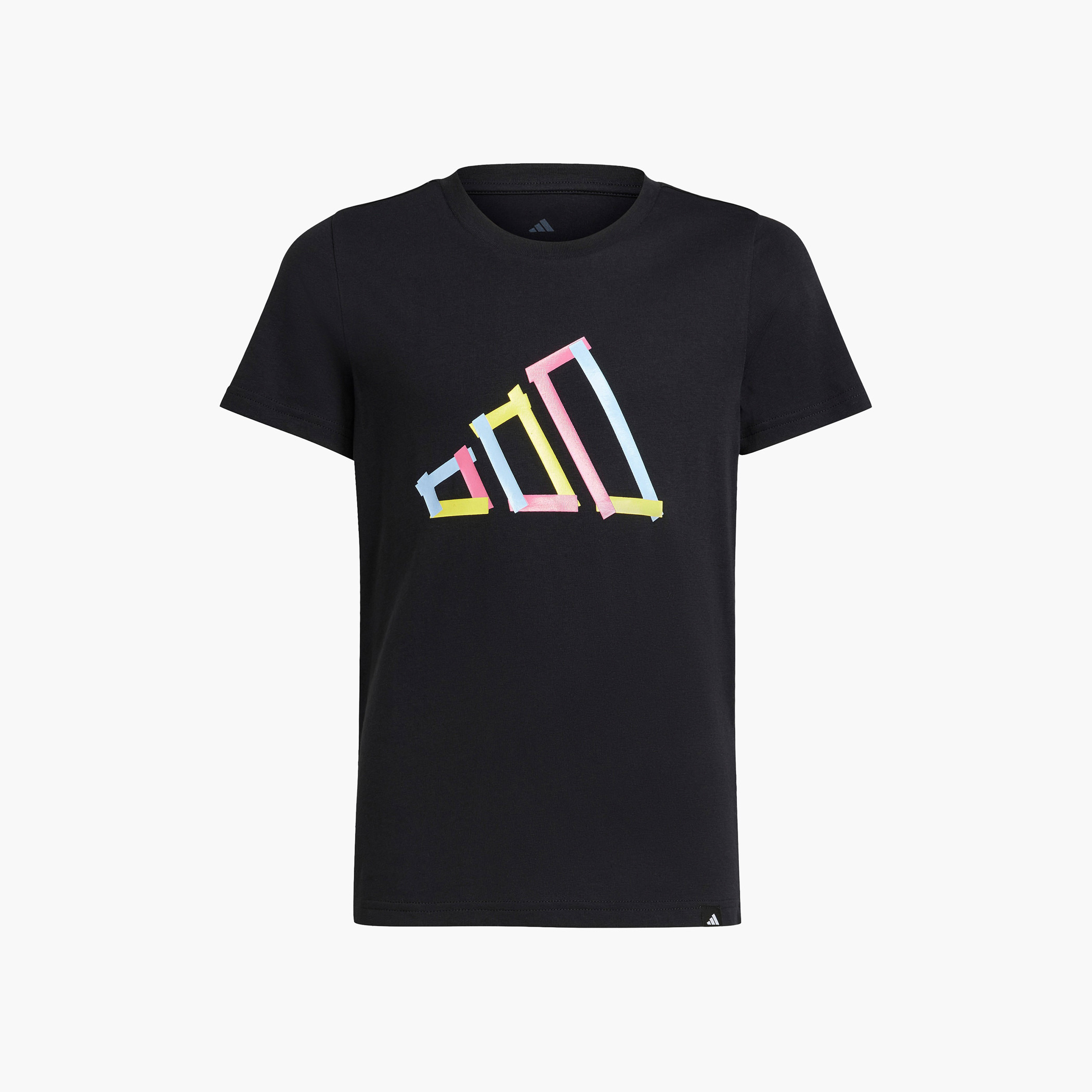 adidas Logo Print T-shirt with Short Sleeves-boys-clothing-sportswear-tops-image-2