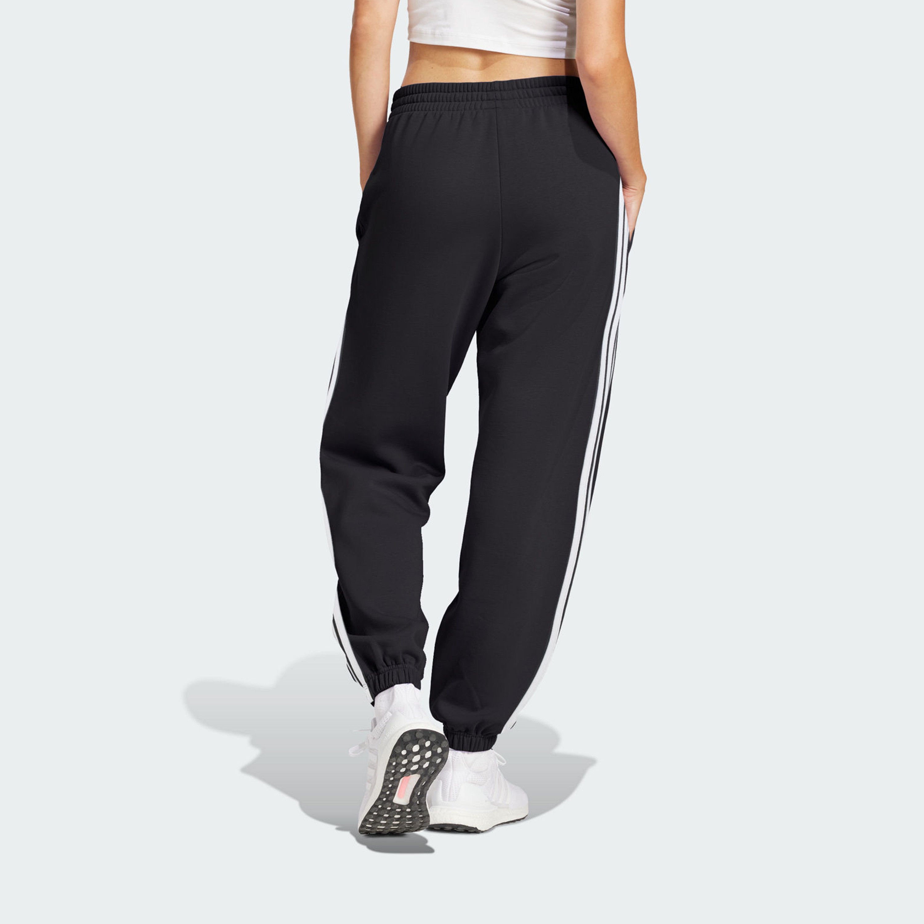 adidas Women's Essentials 3-Stripes French Terry Cuffed Joggers | OE-women-clothing-bottoms-joggers-image-3