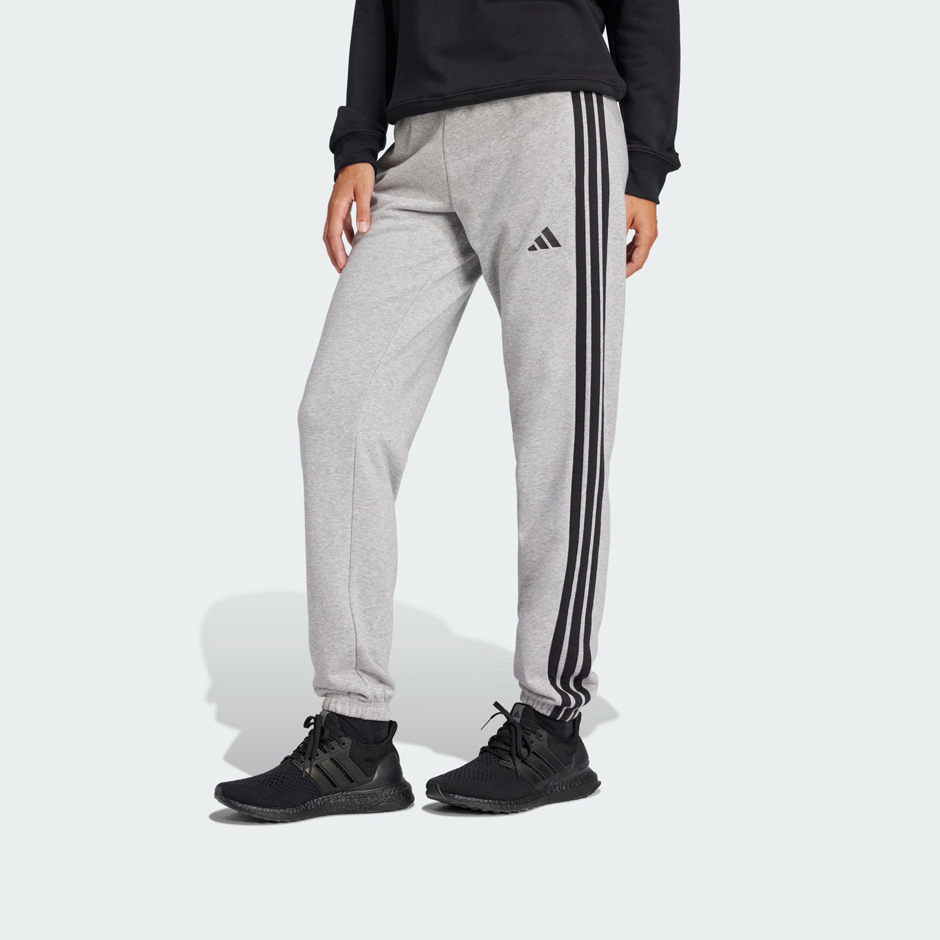 adidas Women's Essentials 3-Stripes French Terry Cuffed Joggers | OE-women-clothing-bottoms-joggers-image-7