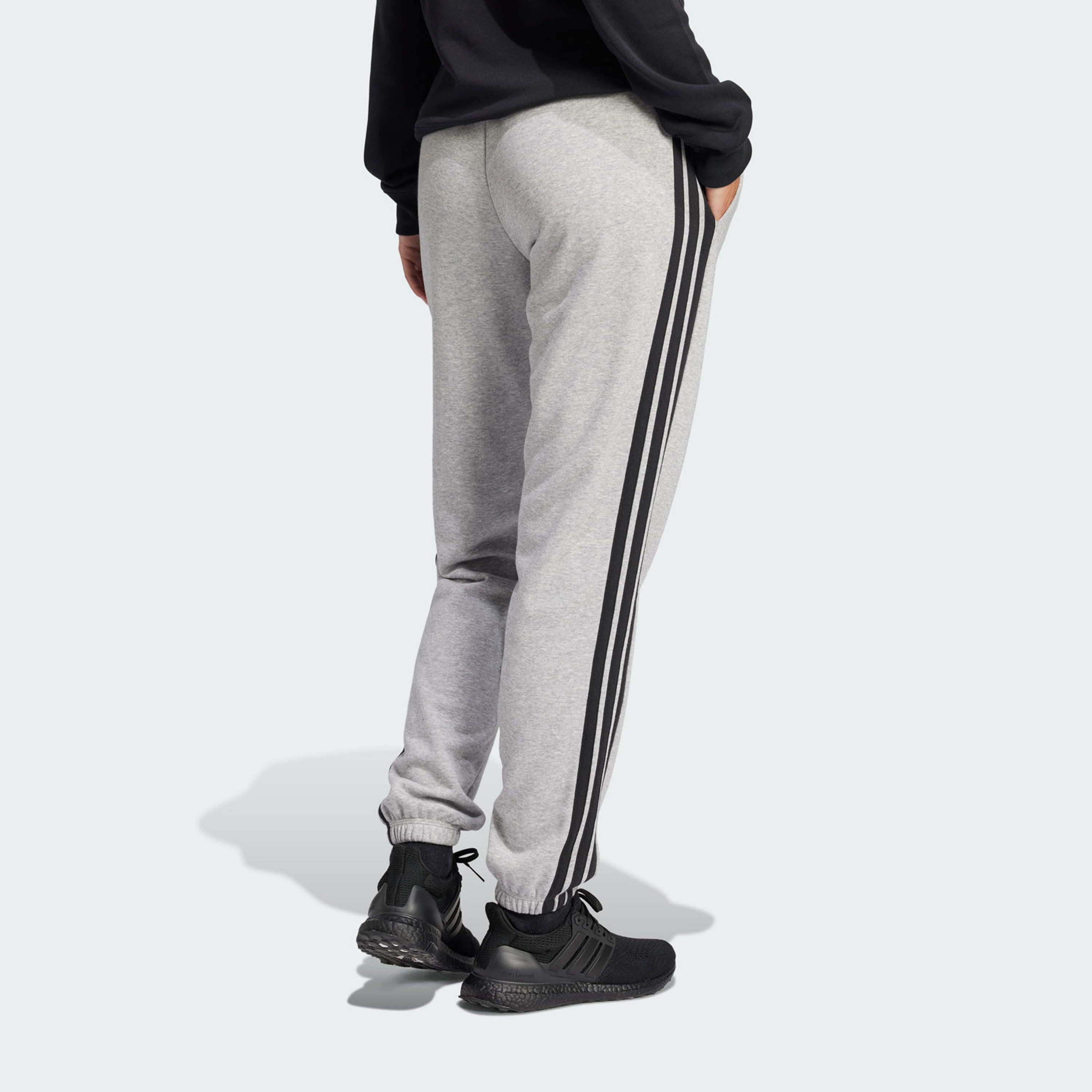 adidas Women's Essentials 3-Stripes French Terry Cuffed Joggers | OE-women-clothing-bottoms-joggers-image-3