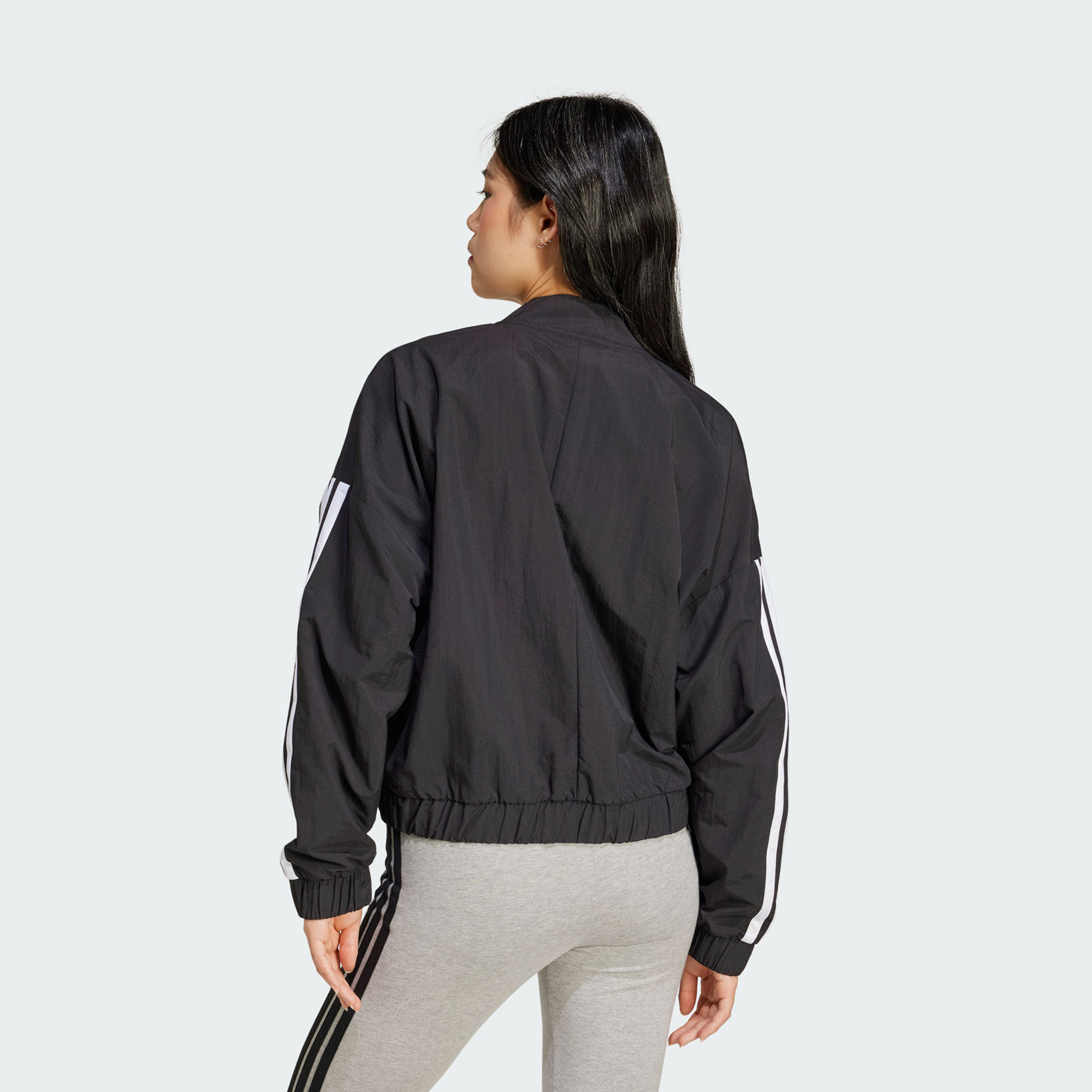 أديداس - جاكيت بومبر نسائي إسينشالز بثلاثة خطوط JD5317 | OE-sports-women-clothing-coatsandjackets-jackets-image-3