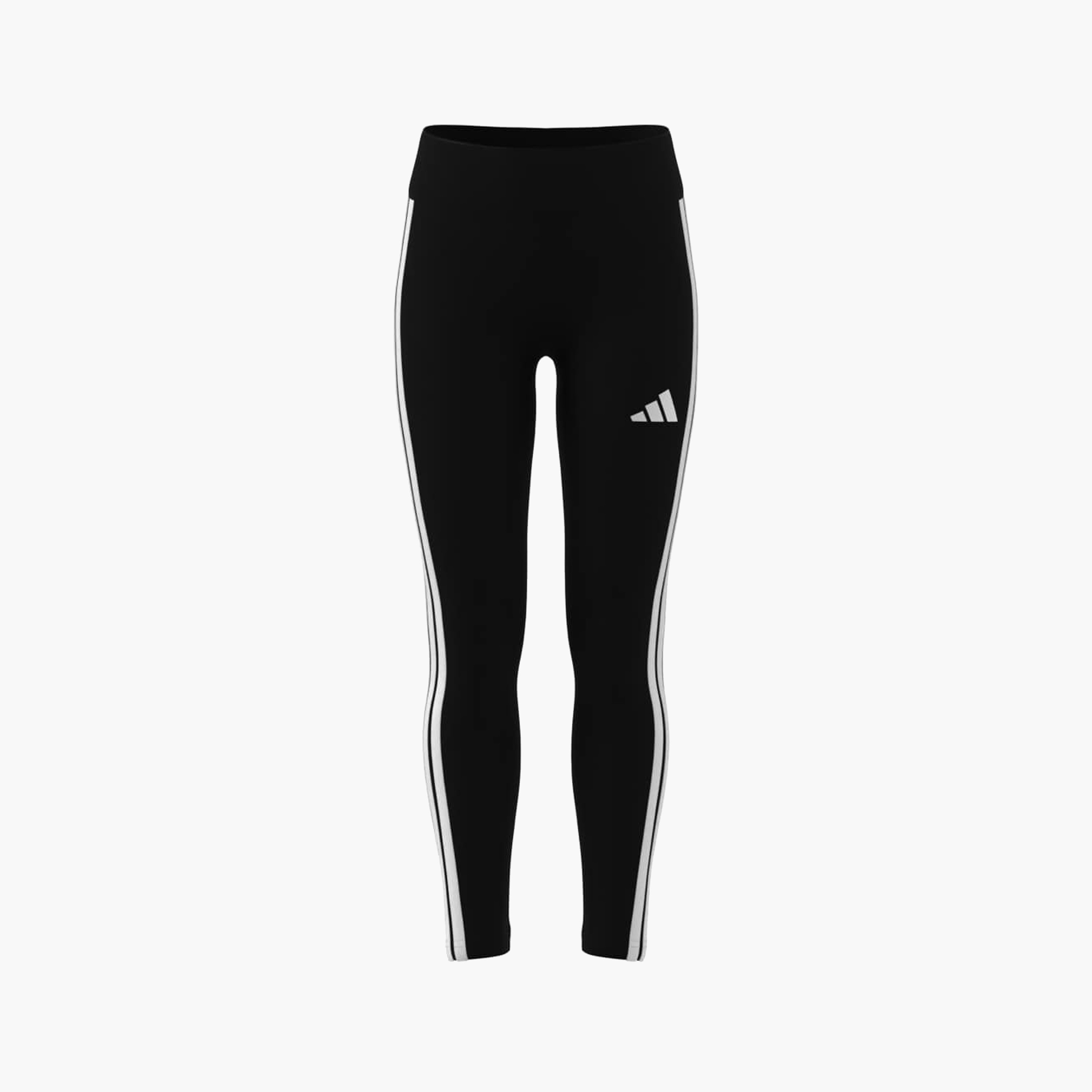 adidas Girls Leggings with Tape Detail -  Elastic Waist-girls-clothing-sportswear-bottoms-leggings-image-6