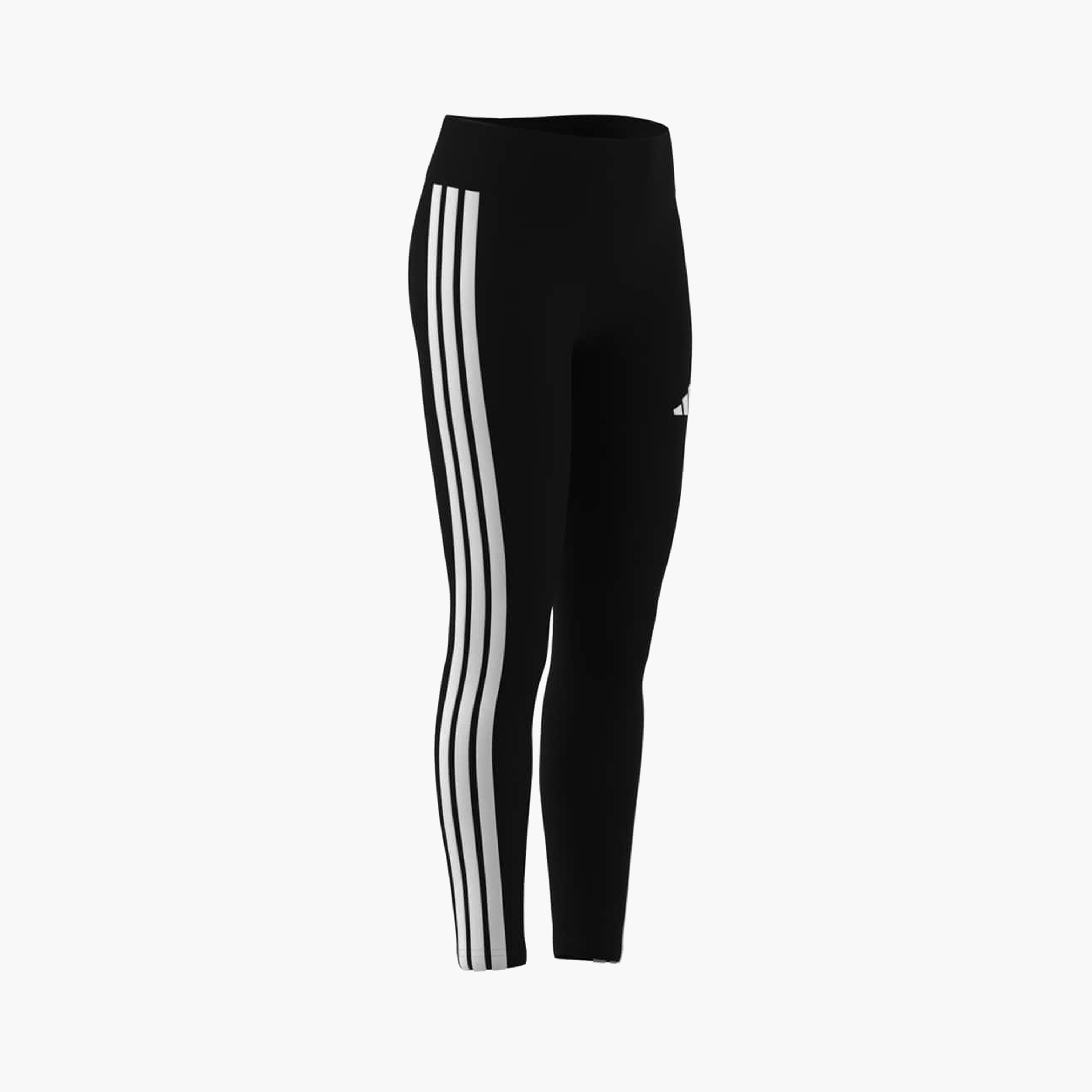 adidas Girls Leggings with Tape Detail -  Elastic Waist-girls-clothing-sportswear-bottoms-leggings-image-7