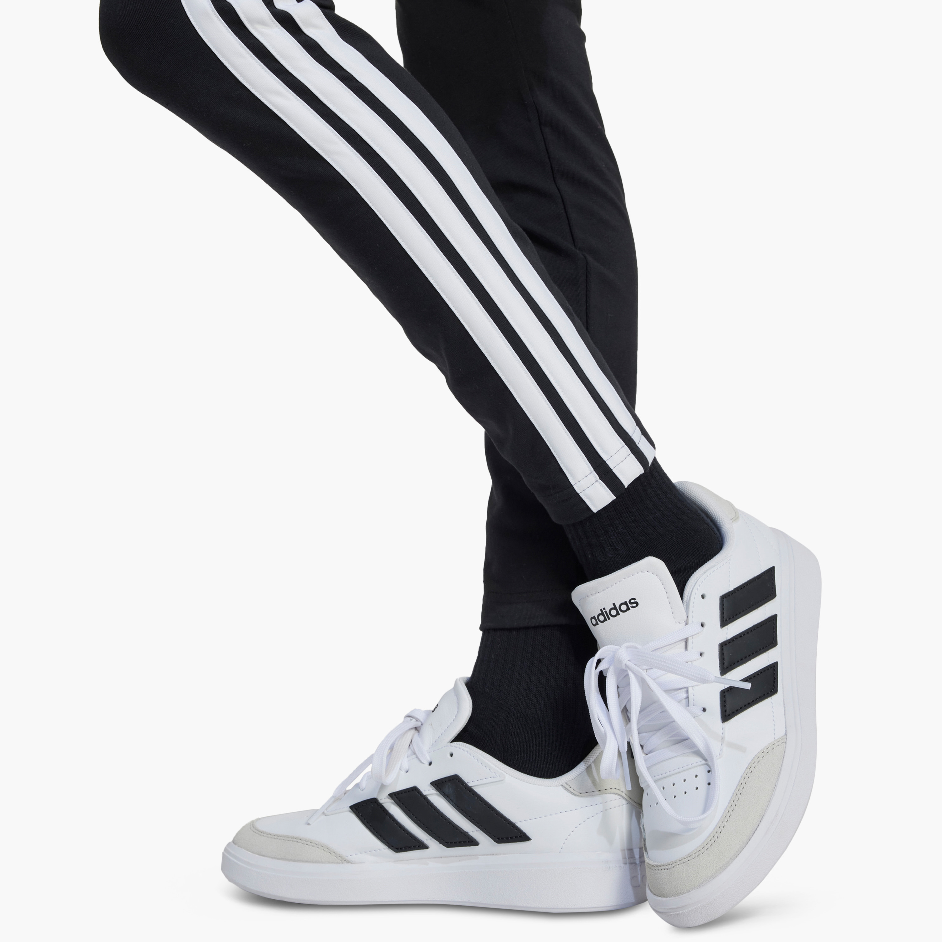 adidas Logo Detail Leggings with Elasticated Waistband-girls-clothing-sportswear-bottoms-leggings-image-12