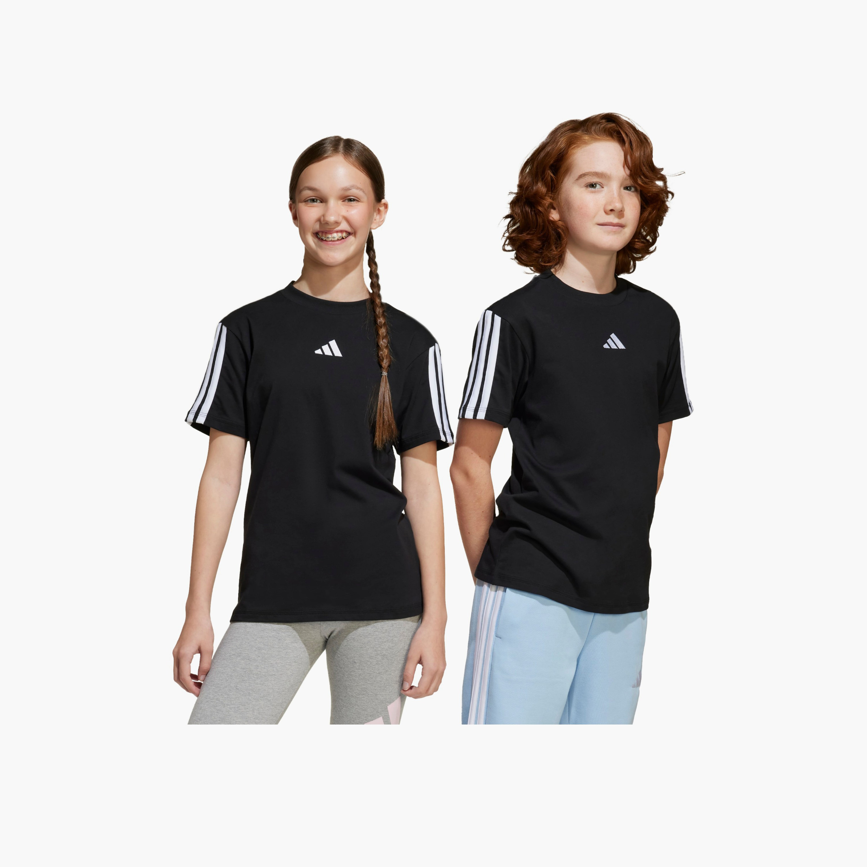 adidas Crew Neck Short Sleeve T-shirt with Logo Print-boys-clothing-sportswear-tops-image-7