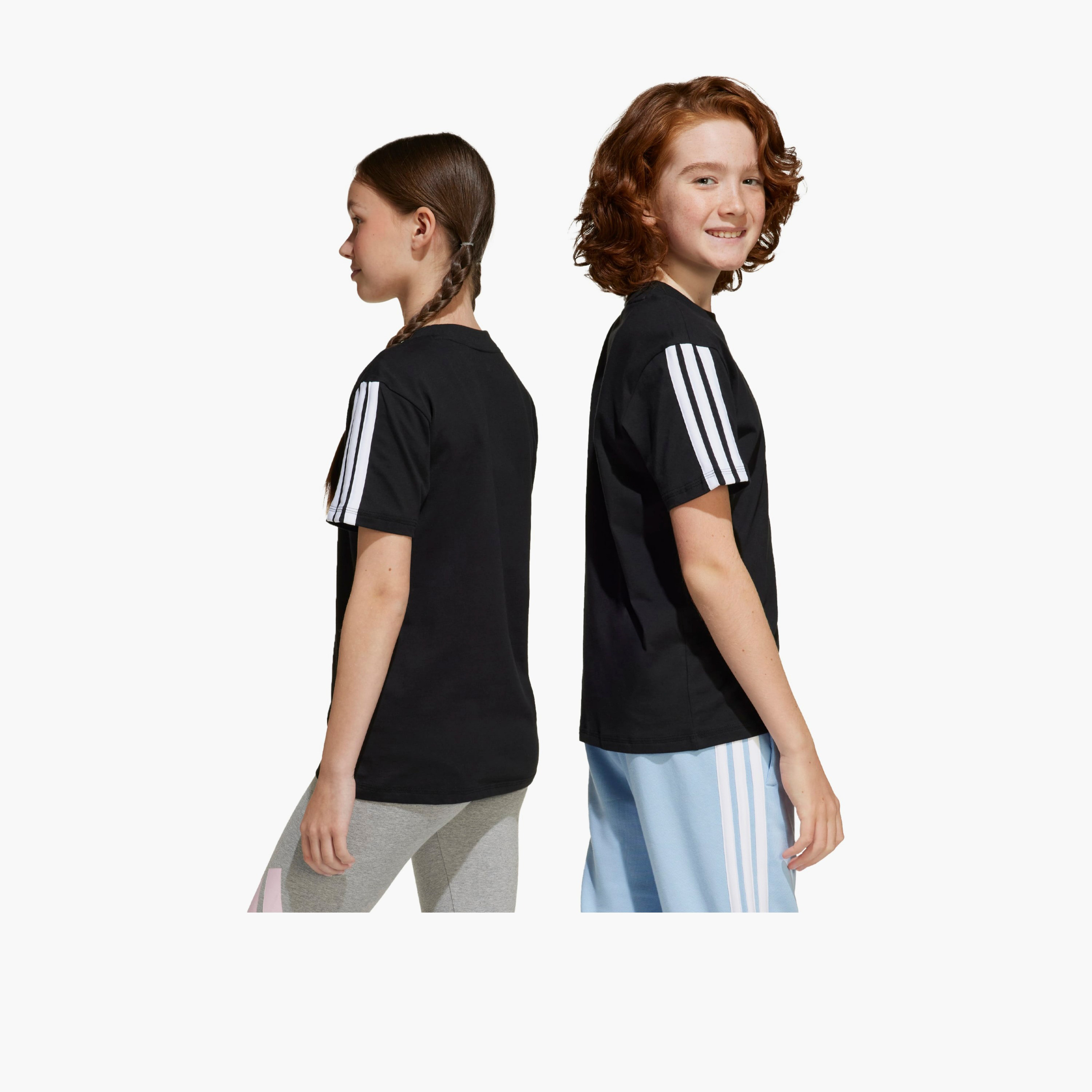 adidas Crew Neck Short Sleeve T-shirt with Logo Print-boys-clothing-sportswear-tops-image-6