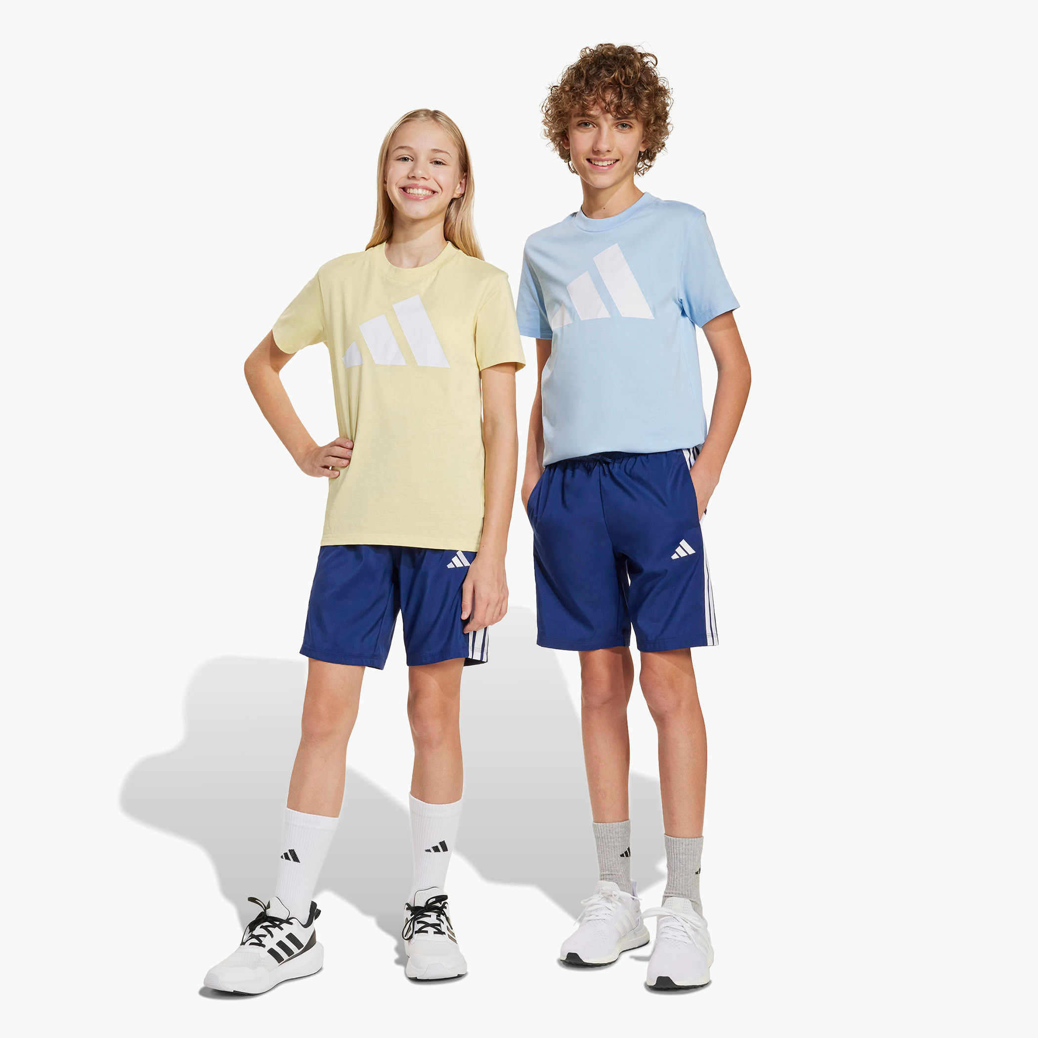 adidas Drawstring Waist Shorts with Logo Print-sports-boys-clothing-bottoms-shorts-image-9