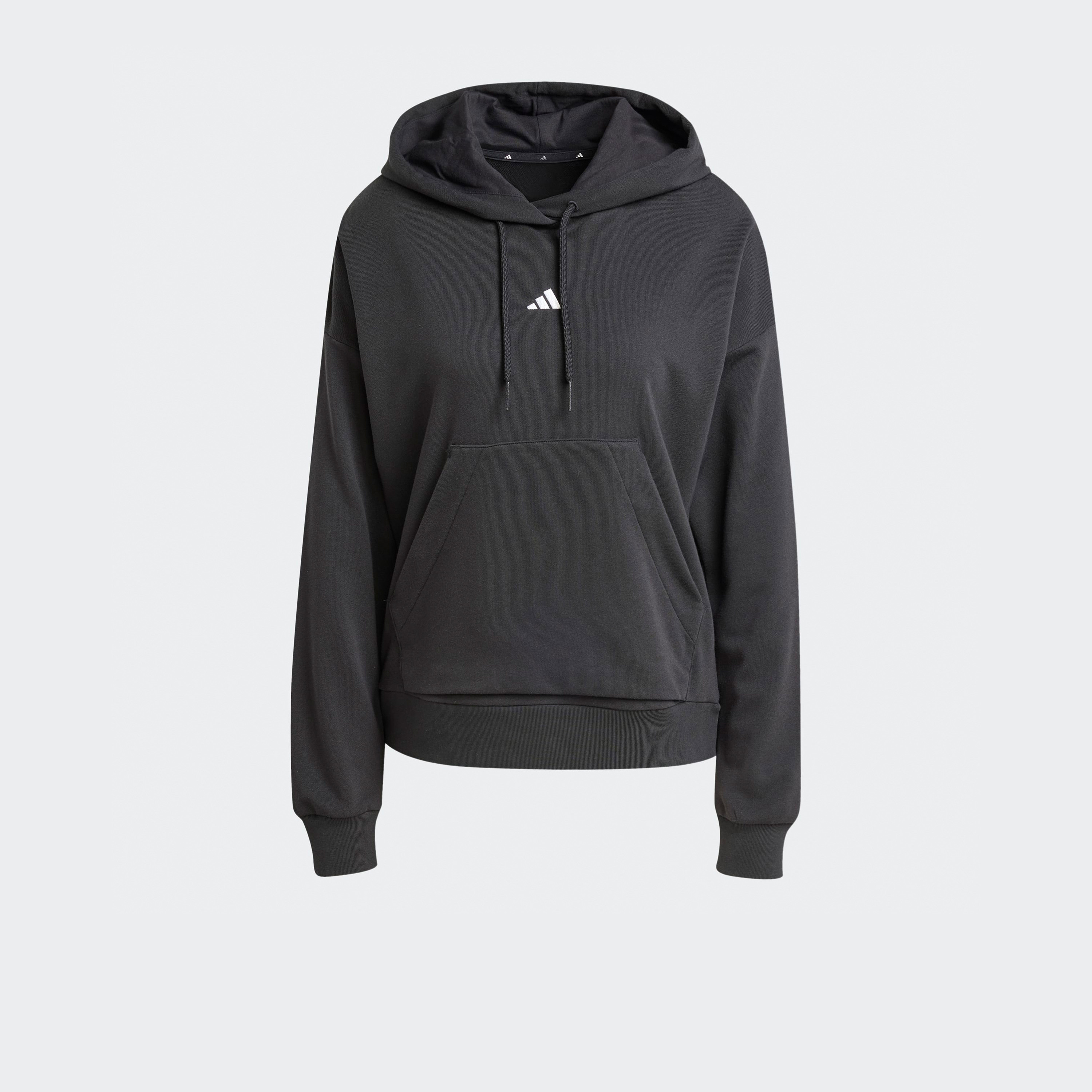 اديداس - هودي نسائي أساسي بشعار صغير قماش تيري فرنسي-sports-women-clothing-hoodiesandsweatshirts-image-6