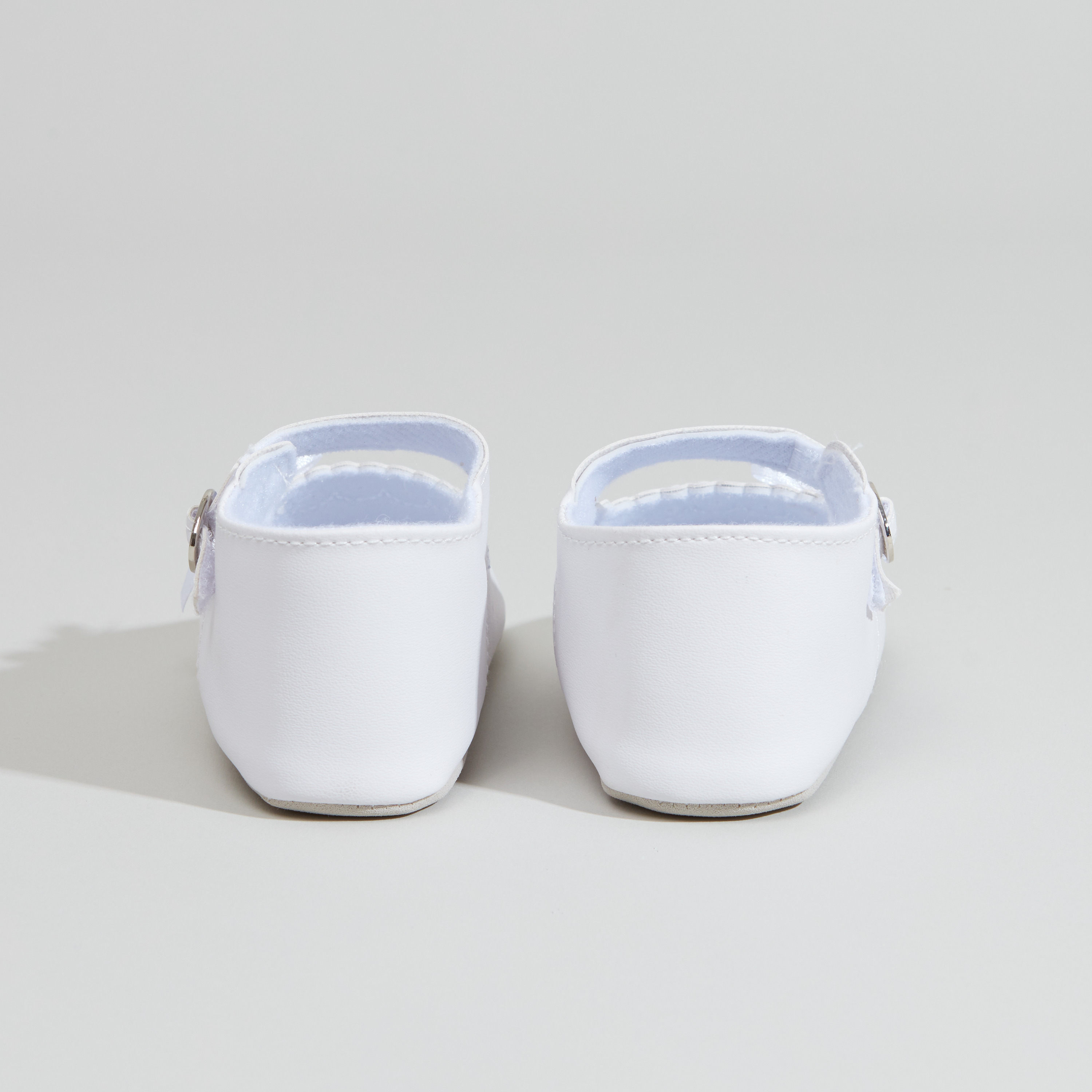 Stitch and Bow Detail Shoes with Pin Buckle Closure-baby-feeding-bibs-image-3
