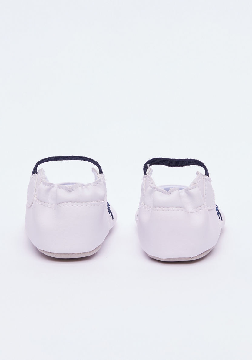 Juniors Embroidered Booties with Elasticised Strap-Booties-image-2