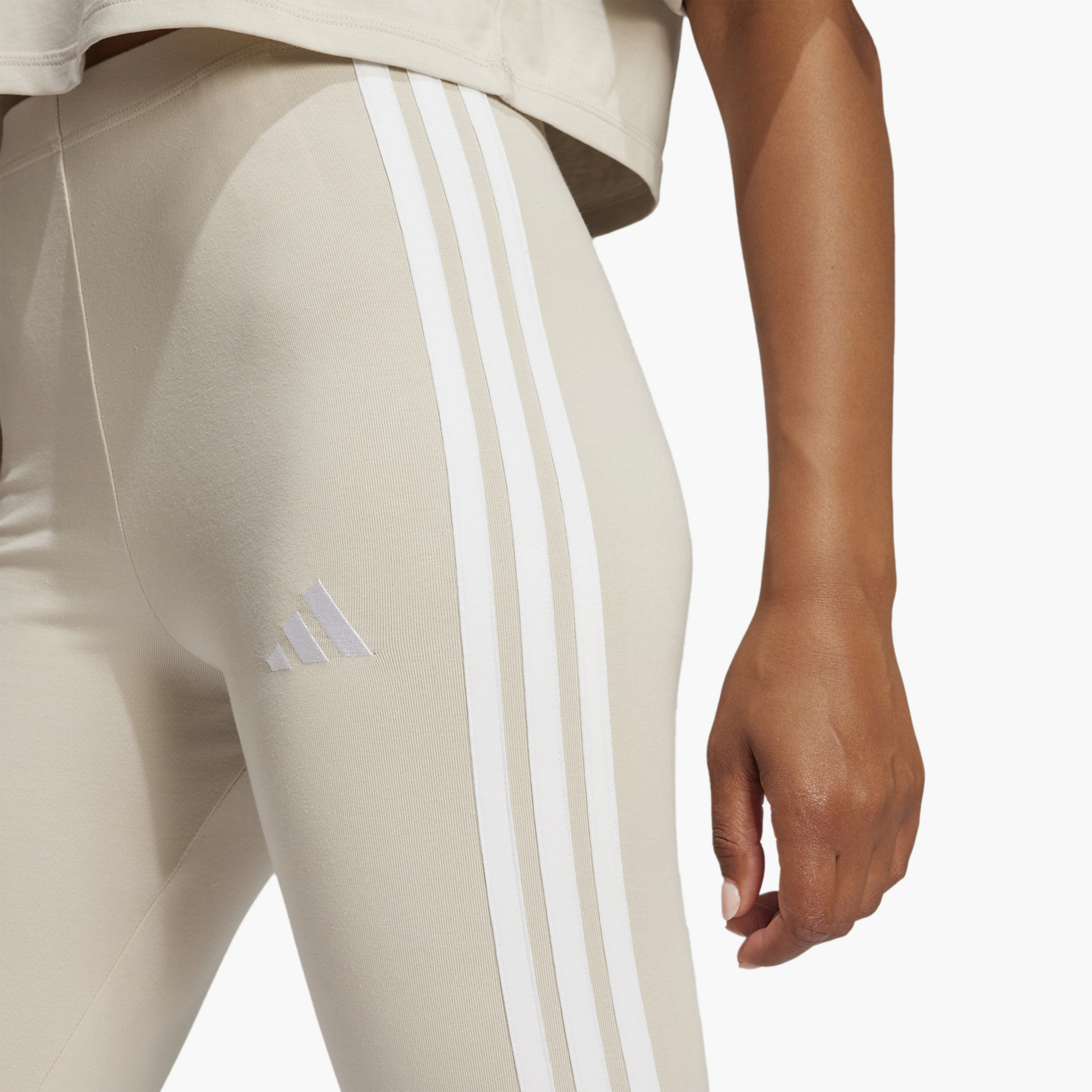 cream adidas leggings