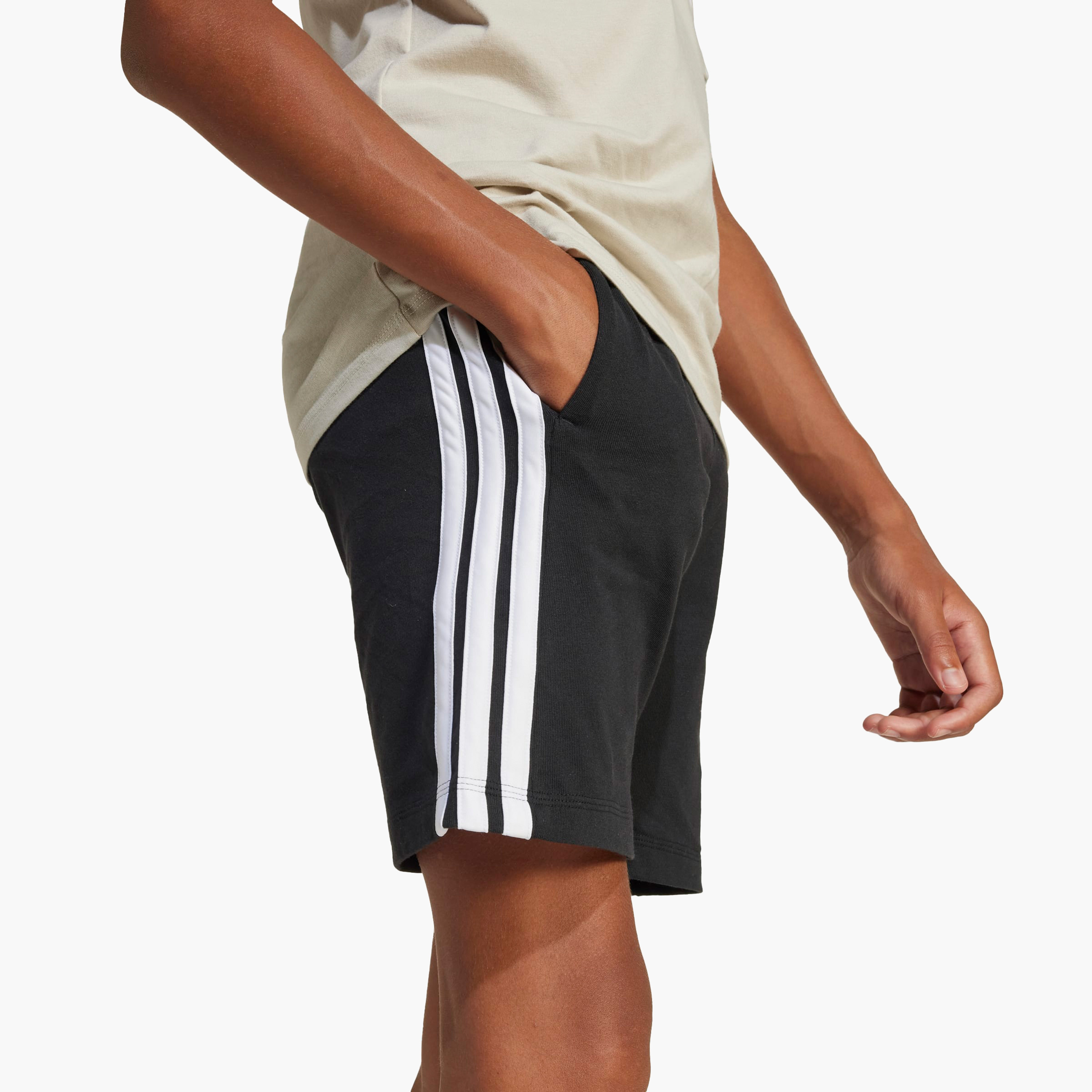 adidas Logo Print Shorts with Drawstring Closure-boys-clothing-bottoms-shorts-image-5