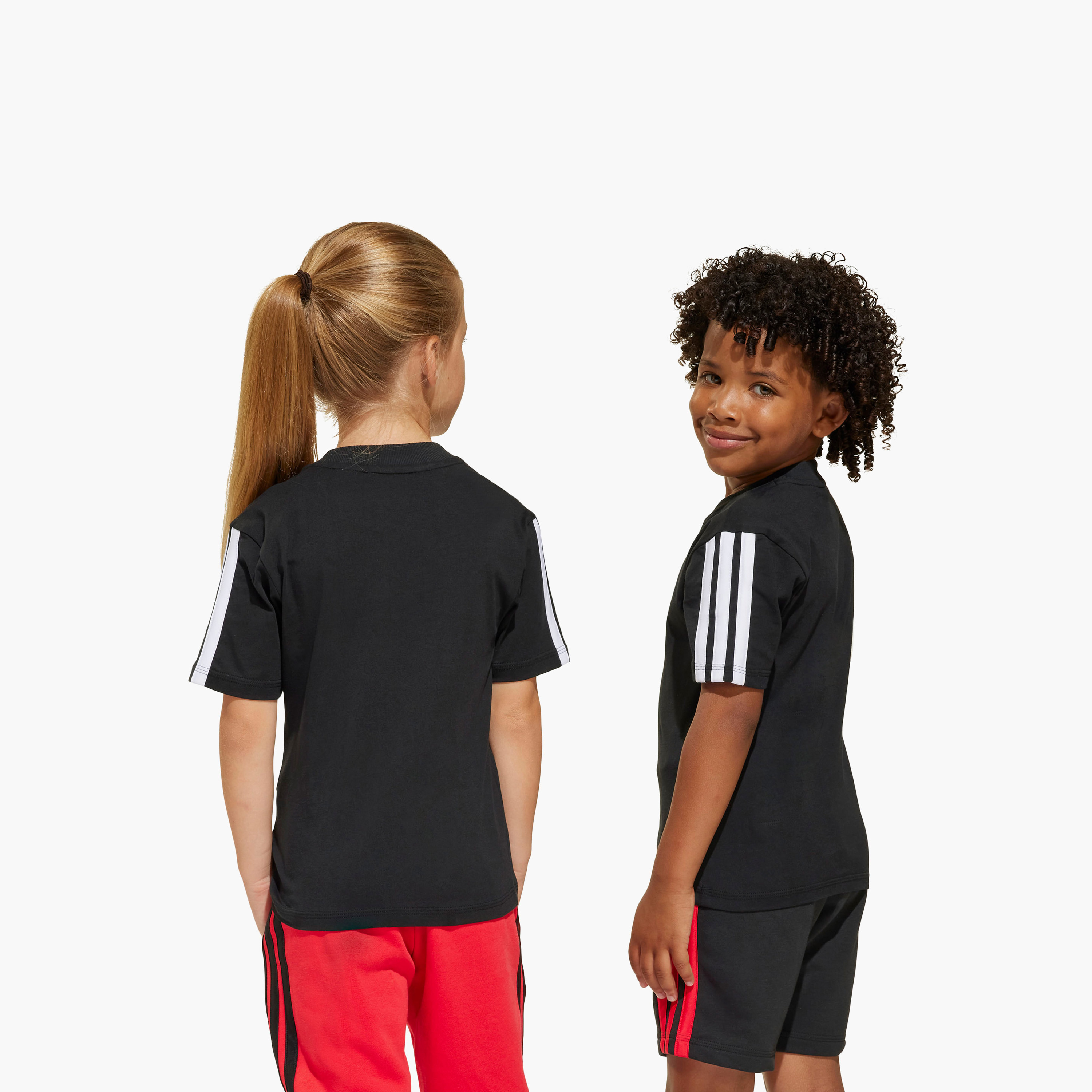 adidas Crew Neck Short Sleeve T-shirt with Logo Print-boys-clothing-sportswear-tops-image-6