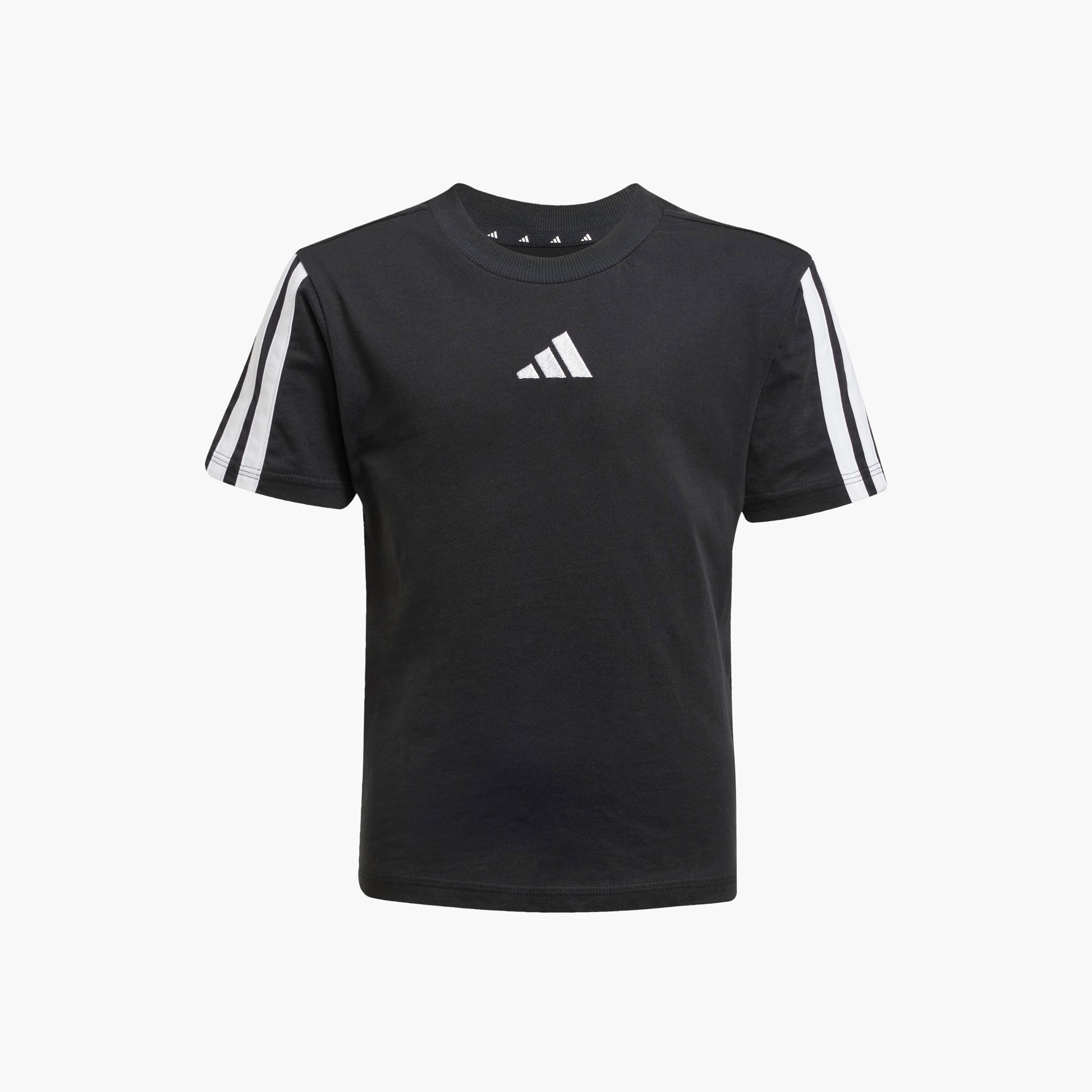 adidas Crew Neck Short Sleeve T-shirt with Logo Print-boys-clothing-sportswear-tops-image-8