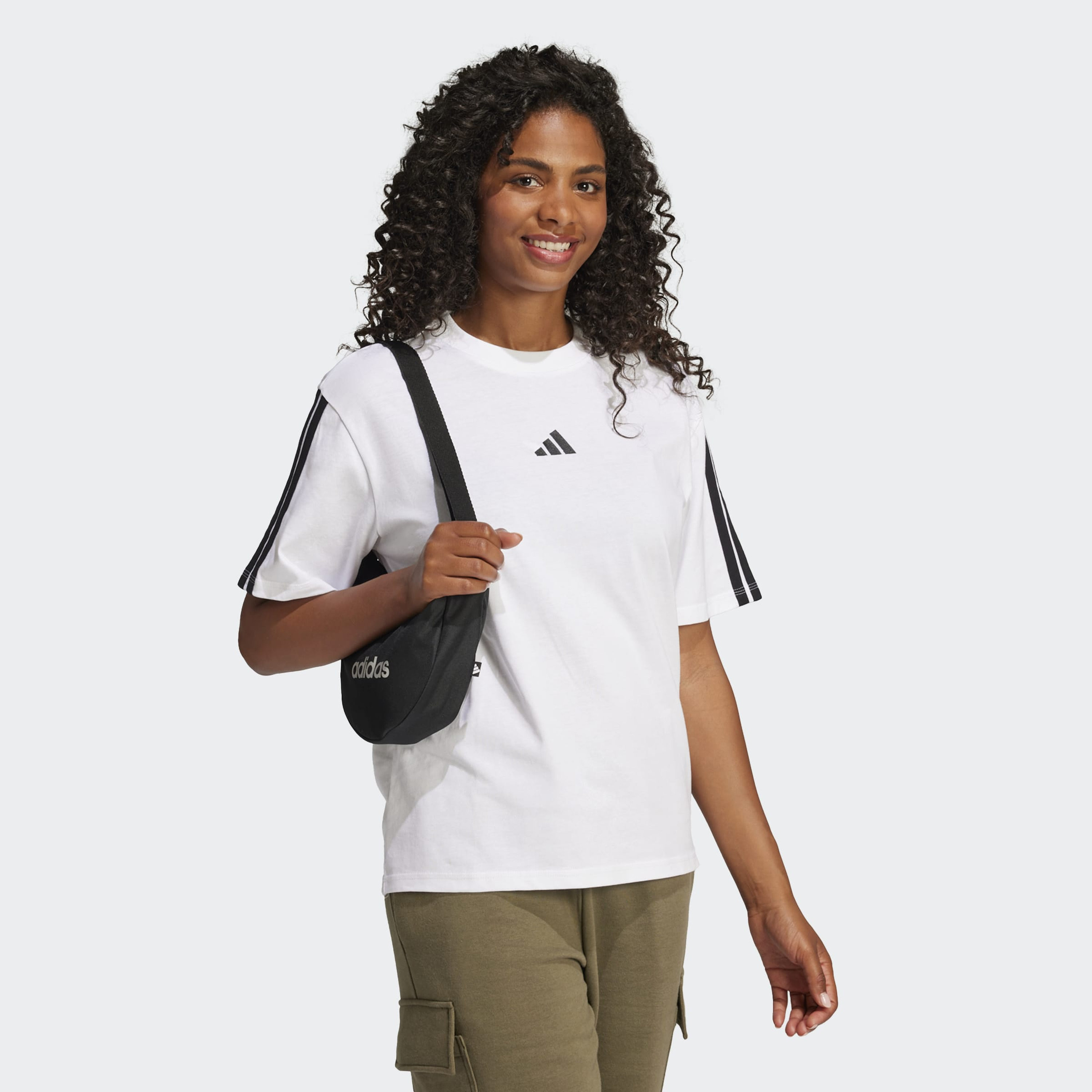 أديداس - تيشيرت إسينشالز 3-خطوط بوي فريند للنساء JC5960 | OE-sports-women-clothing-tshirtsandvests-image-14