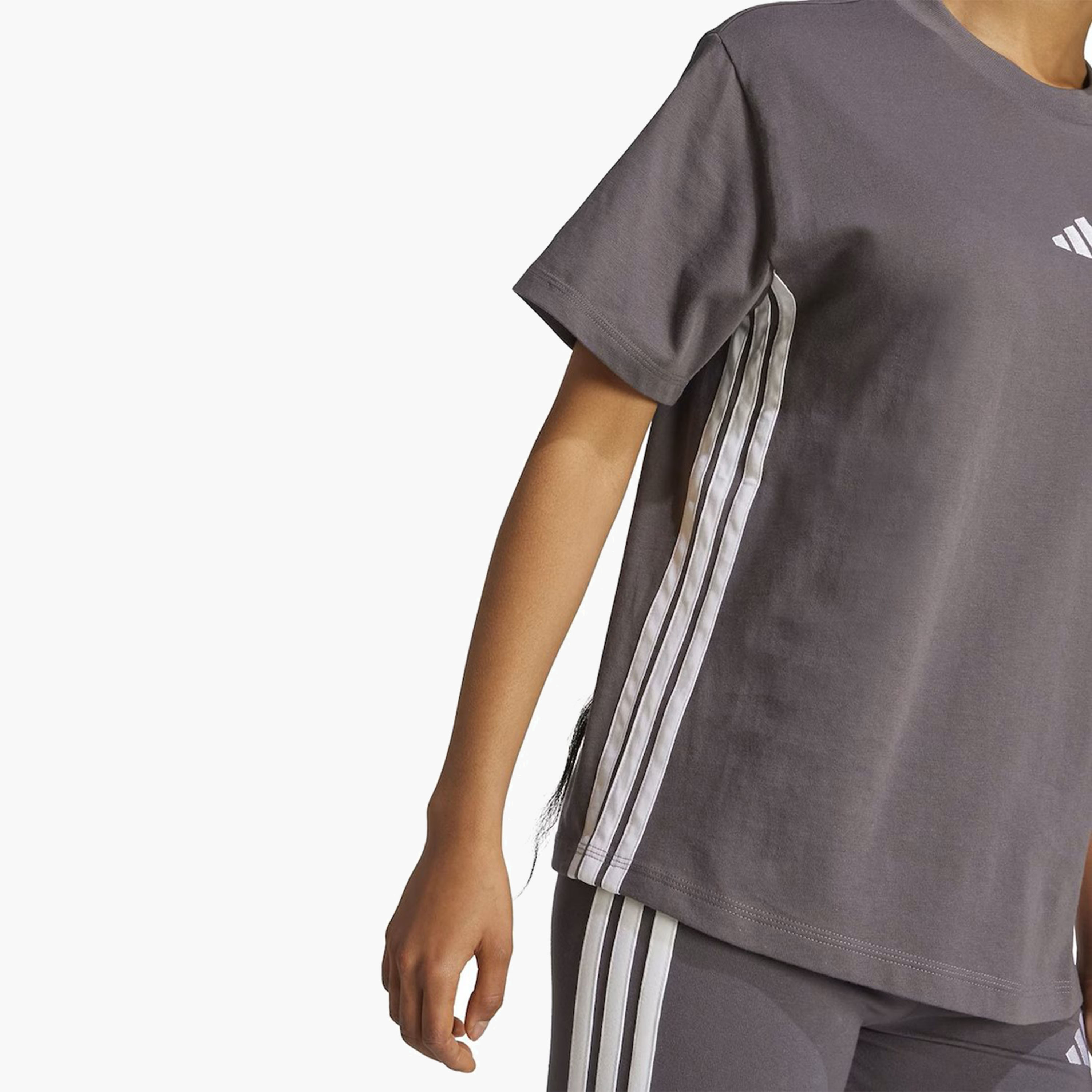 adidas Women's Essentials 3-Stripes Cotton T-Shirt W 3S SJ T | OE-sports-women-clothing-tshirtsandvests-image-22