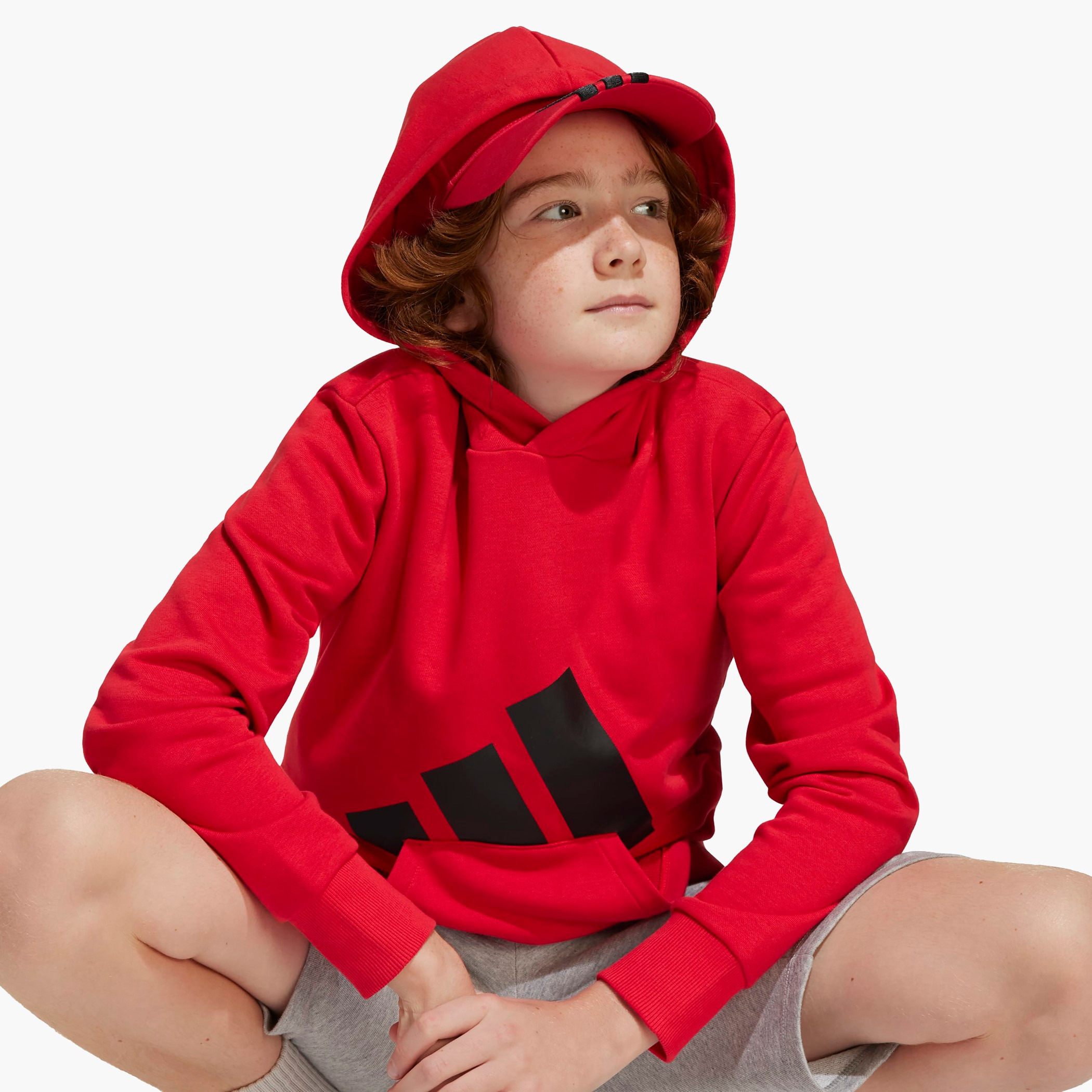 adidas Boys Hooded Sweatshirt with Kangaroo Pockets - Long Sleeves-boys-clothing-sweatshirts-image-5