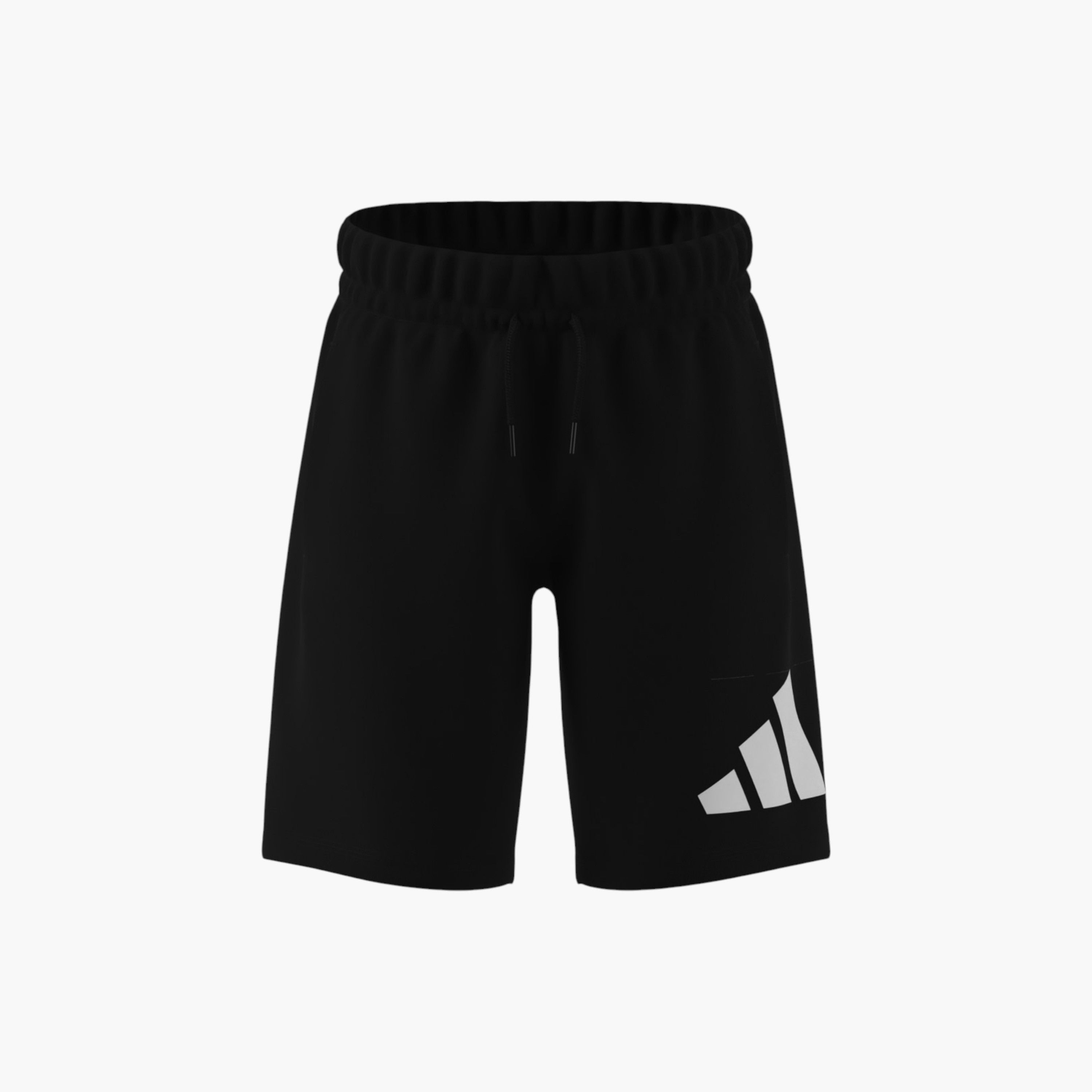 adidas Logo Print Shorts with Elasticated Waistband and Pockets-boys-clothing-sportswear-bottoms-image-1