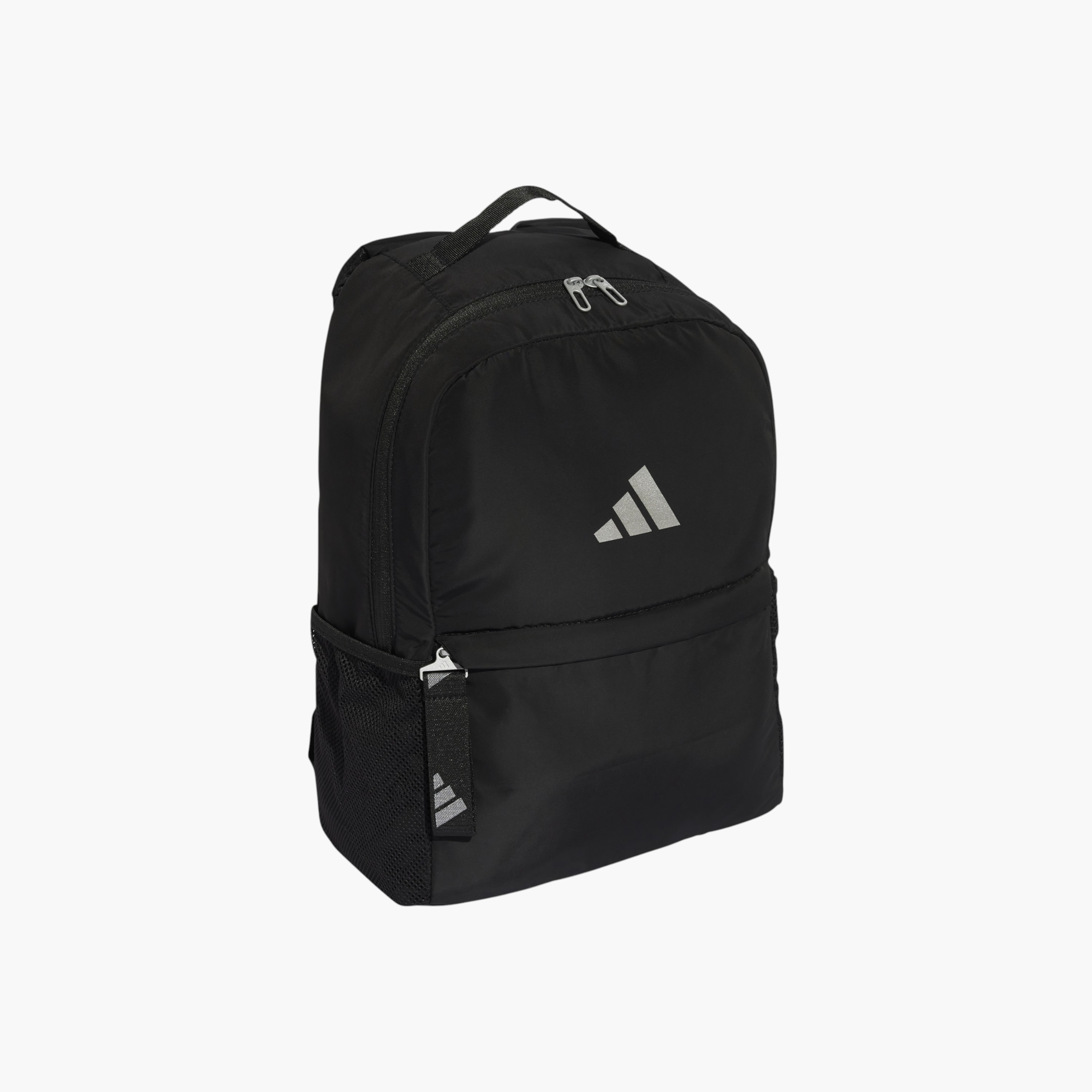 adidas Logo Print School Backpack with Adjustable Shoulder Straps and Zip Closure-school-bagsandbackpacks-backpacks-image-2