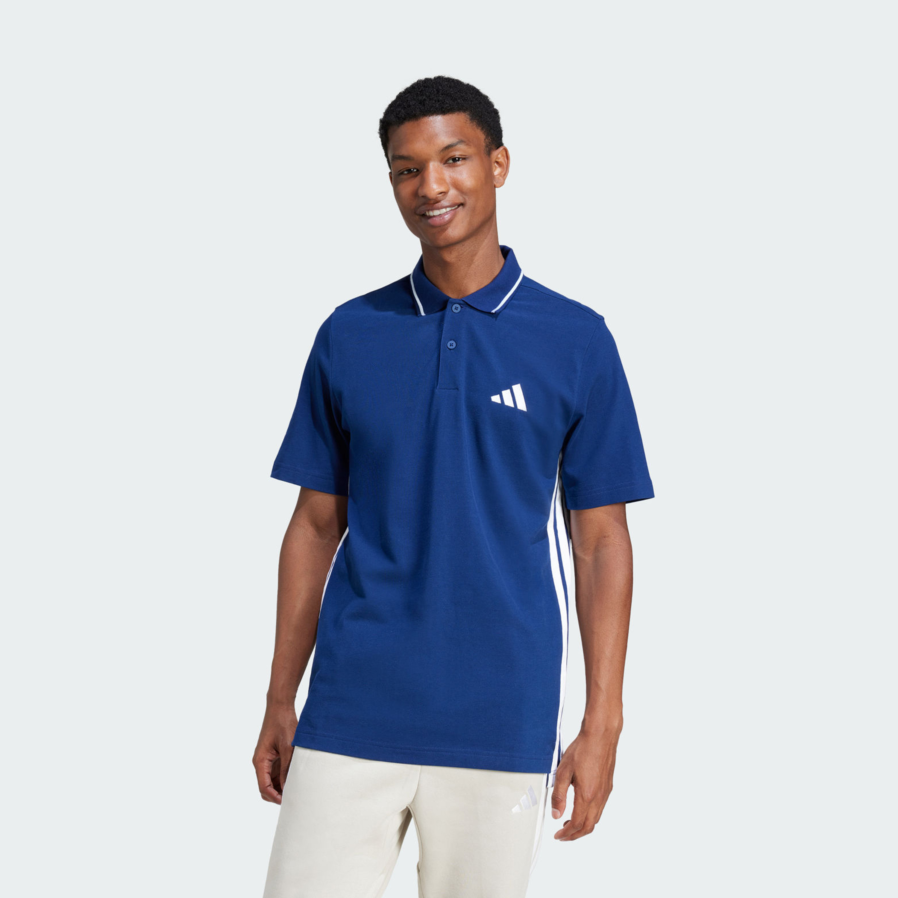 قميص بيكيه بولو أديداس مينينز إسينشلز بثلاثة خطوط | OE-men-clothing-tshirtsandpolos-polos-image-7