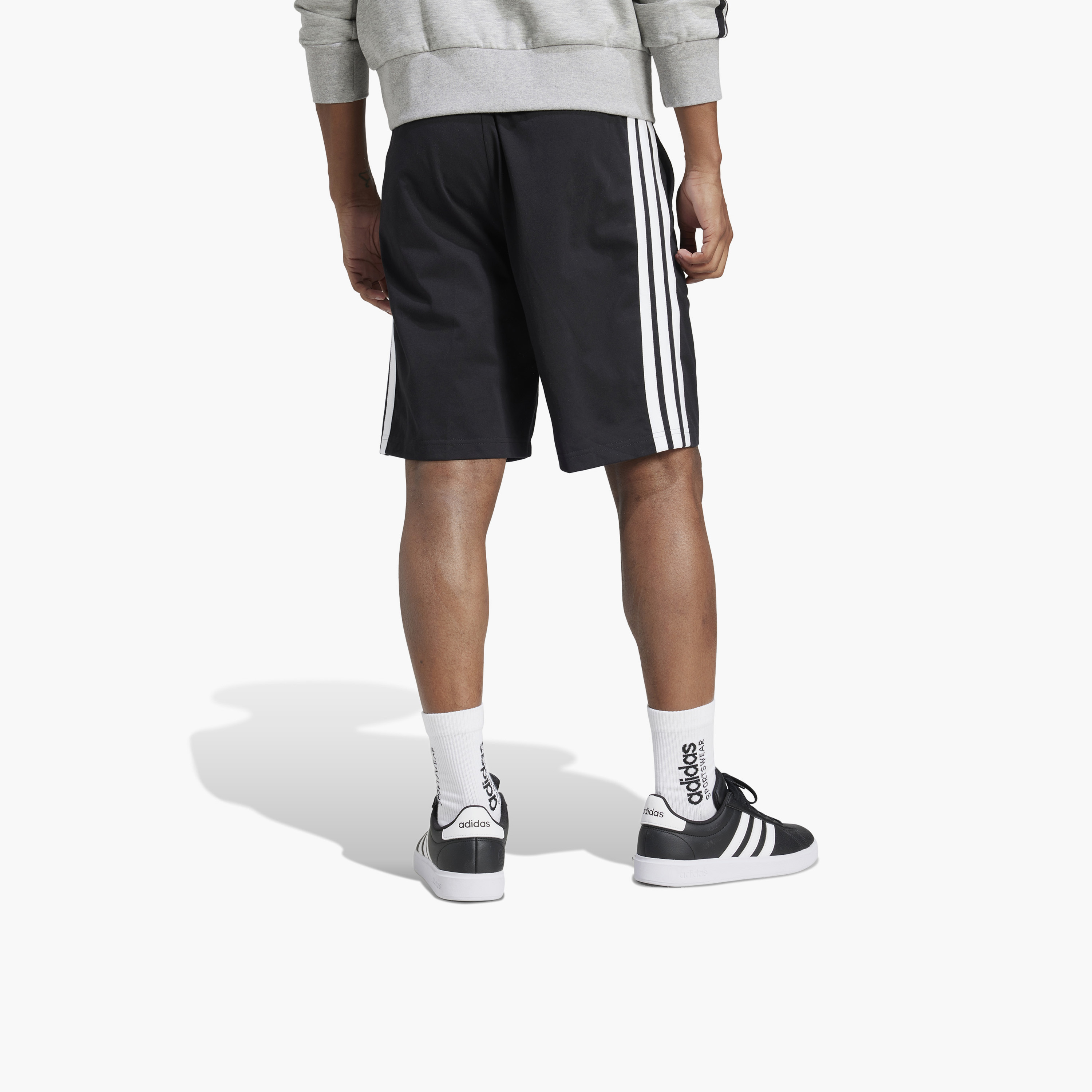 Adidas Men Essentials Single Jersey 3-Stripes Shorts | OE-men-clothing-bottoms-shorts-image-3