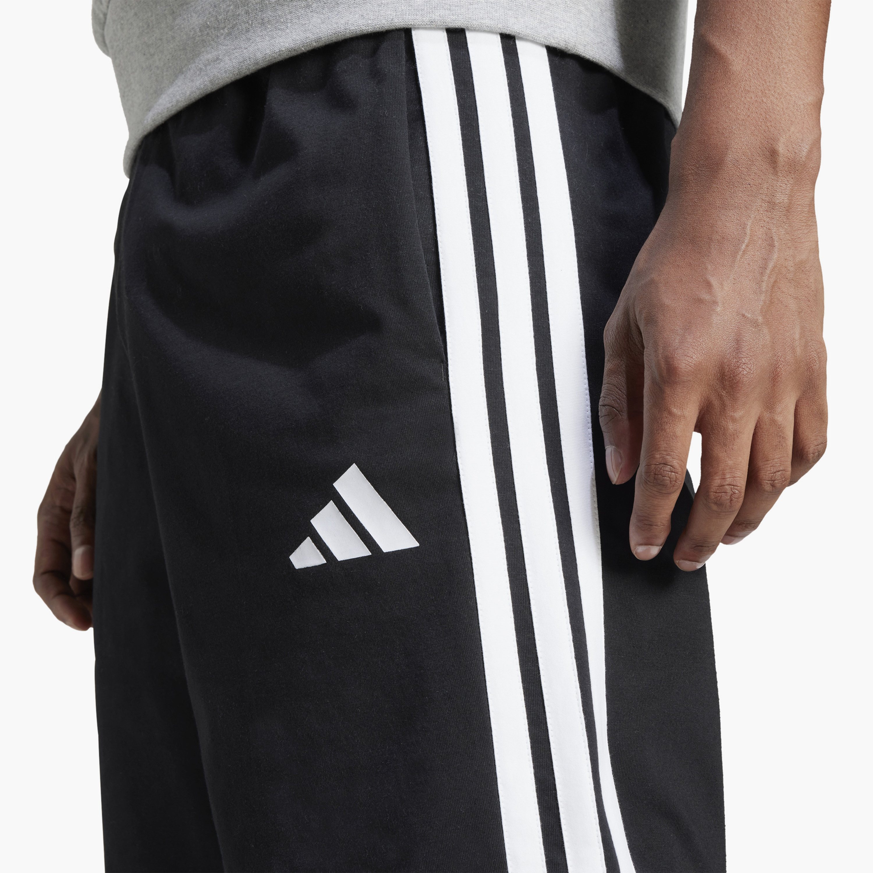 Adidas Men Essentials Single Jersey 3-Stripes Shorts | OE-men-clothing-bottoms-shorts-image-13