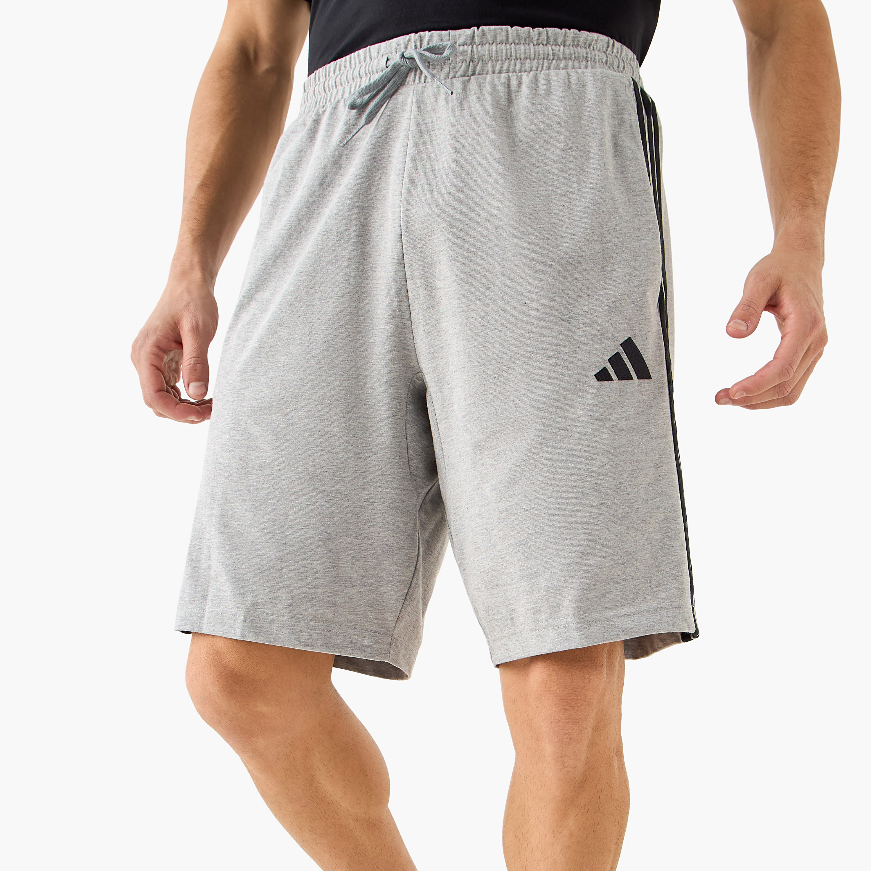 Adidas Men Essentials Single Jersey 3-Stripes Shorts | OE-men-clothing-bottoms-shorts-image-1