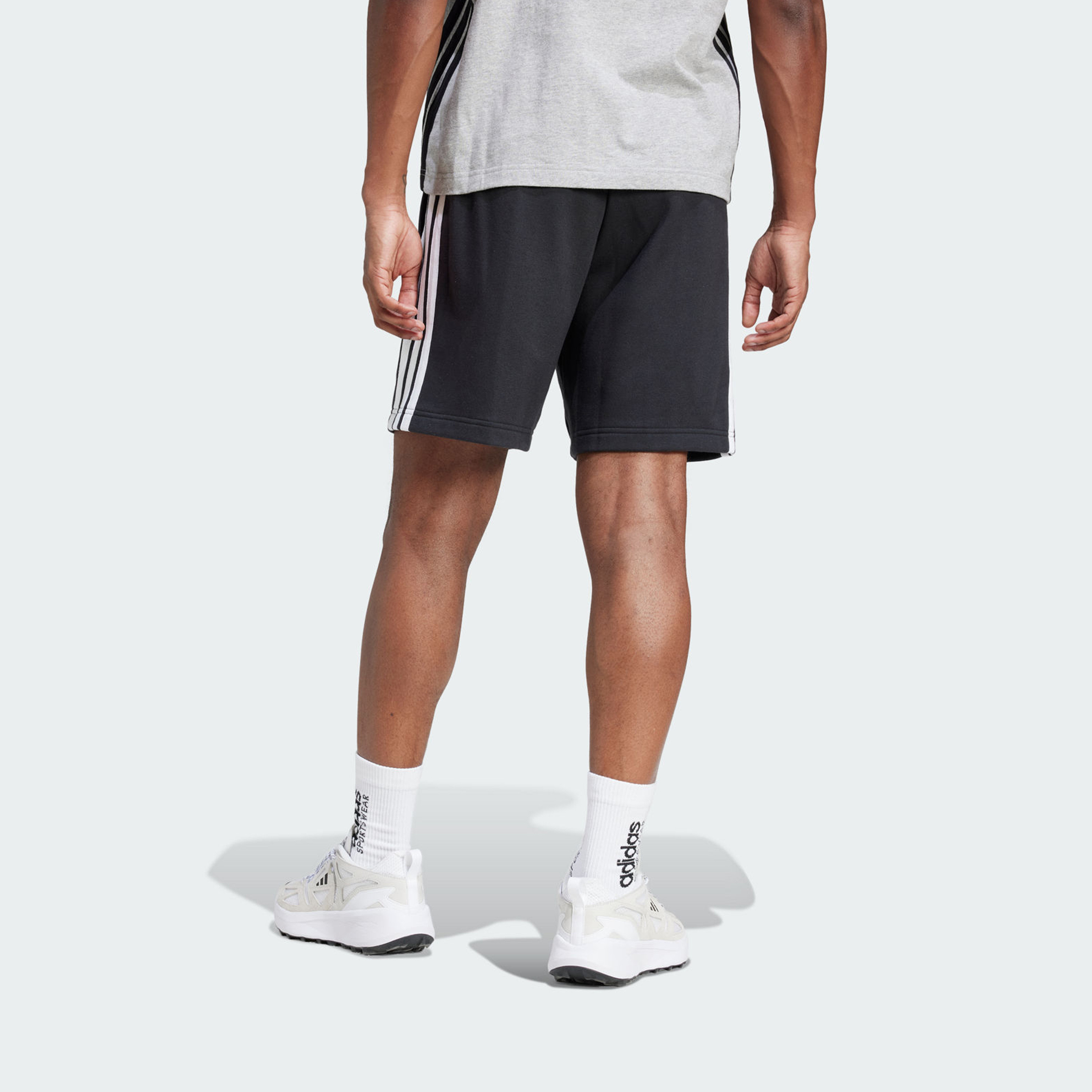 أديداس - شورت رجالي إسينشالز بثلاثة خطوط تيري فرنسي | OE-men-clothing-bottoms-shorts-image-3