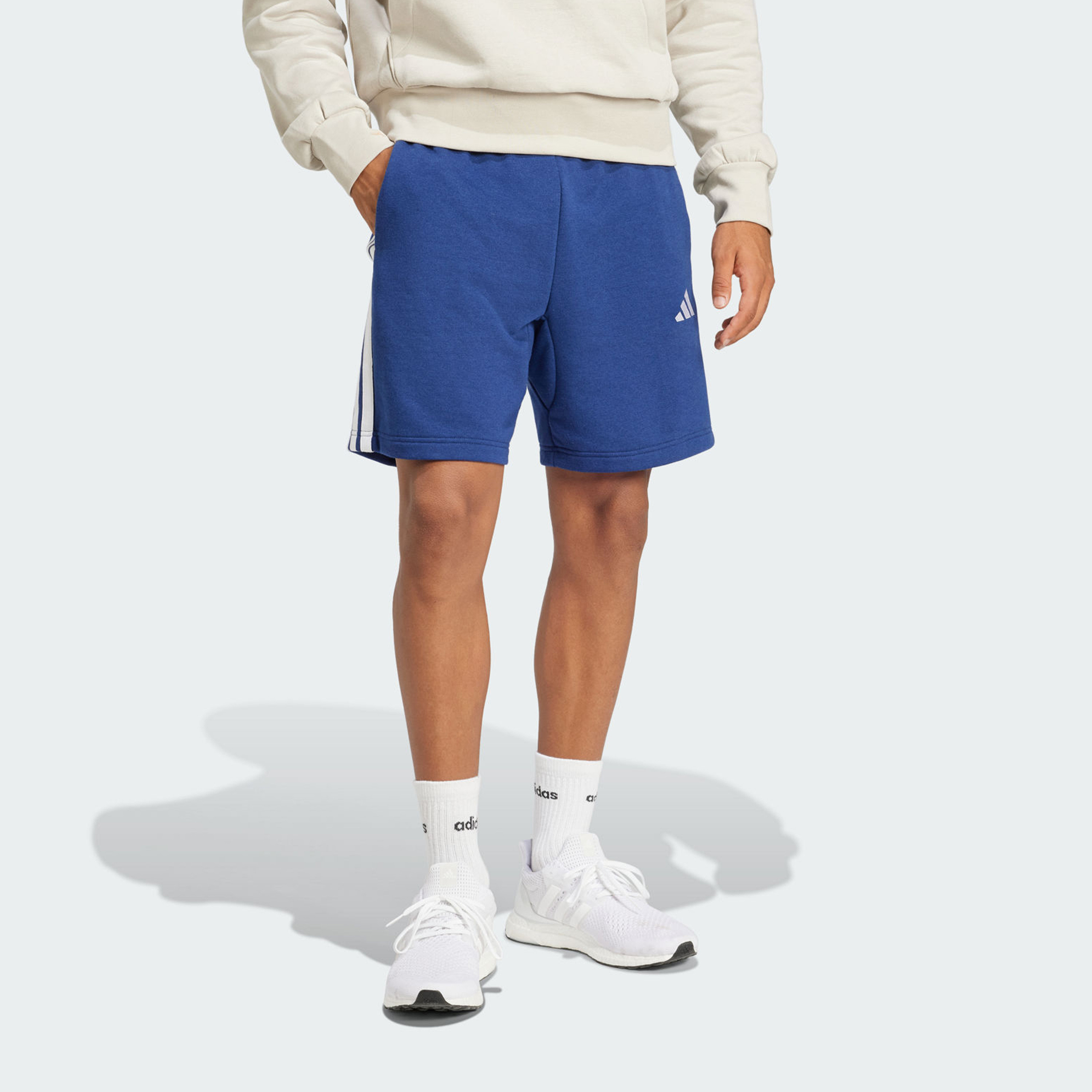 أديداس - شورت رجالي إسينشالز بثلاثة خطوط تيري فرنسي | OE-men-clothing-bottoms-shorts-image-8