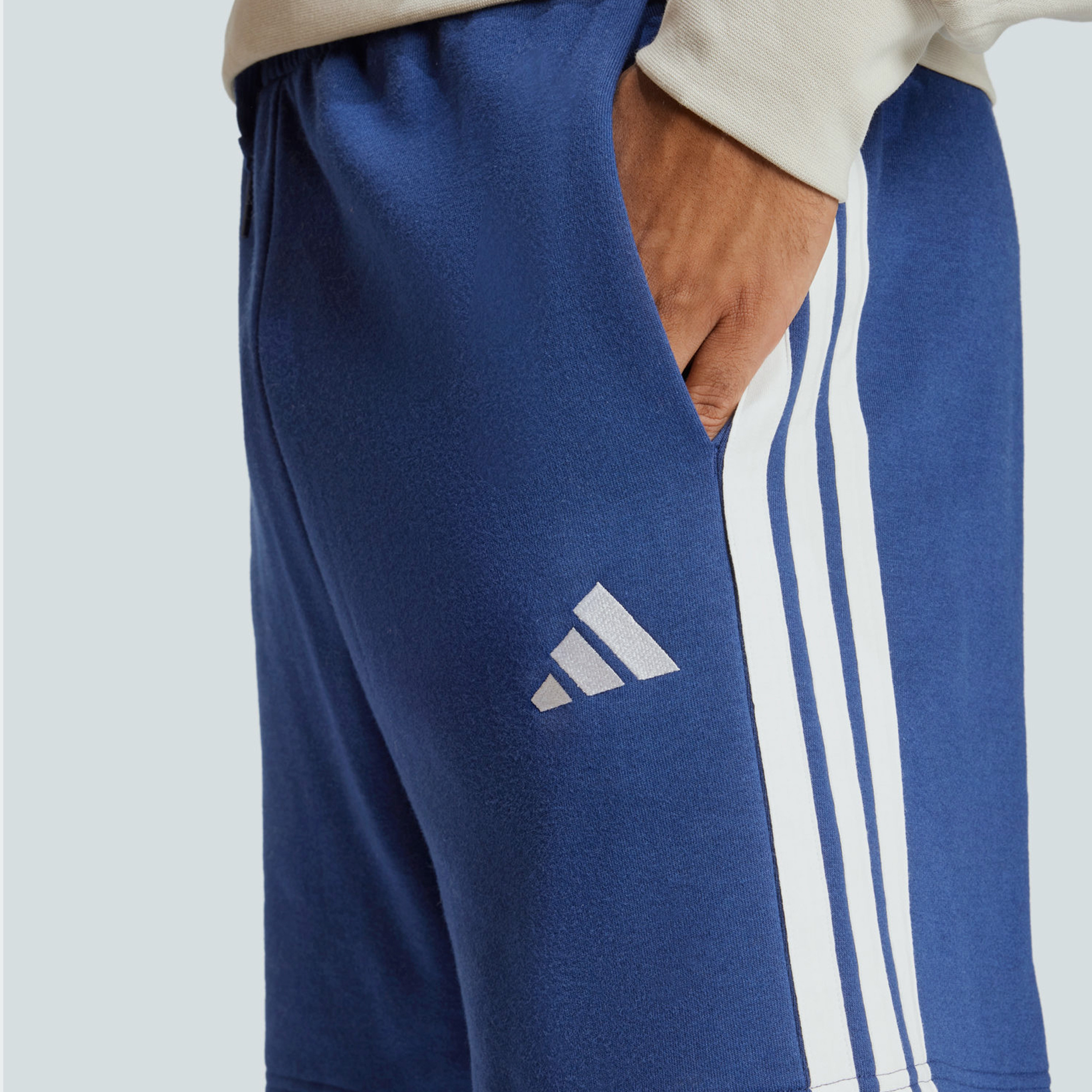 أديداس - شورت رجالي إسينشالز بثلاثة خطوط تيري فرنسي | OE-men-clothing-bottoms-shorts-image-11