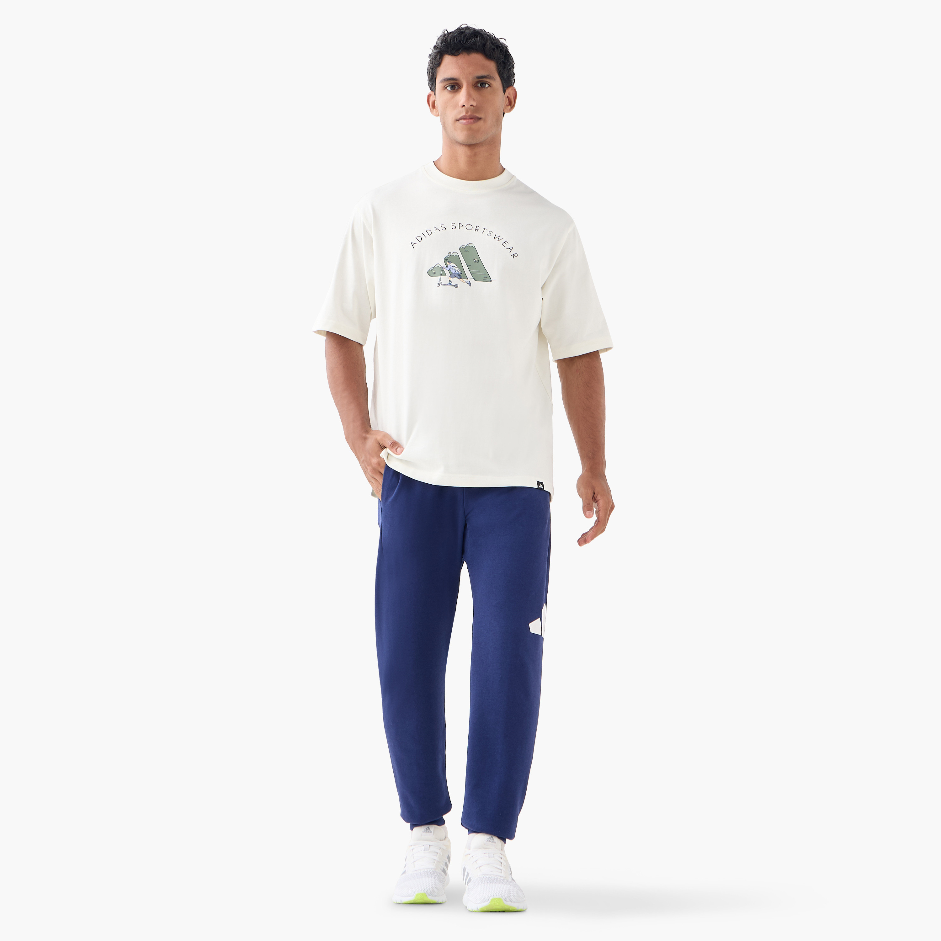 adidas Men's Essentials Big Logo French Terry Joggers M BL FT PT | OE-men-clothing-bottoms-joggers-image-2