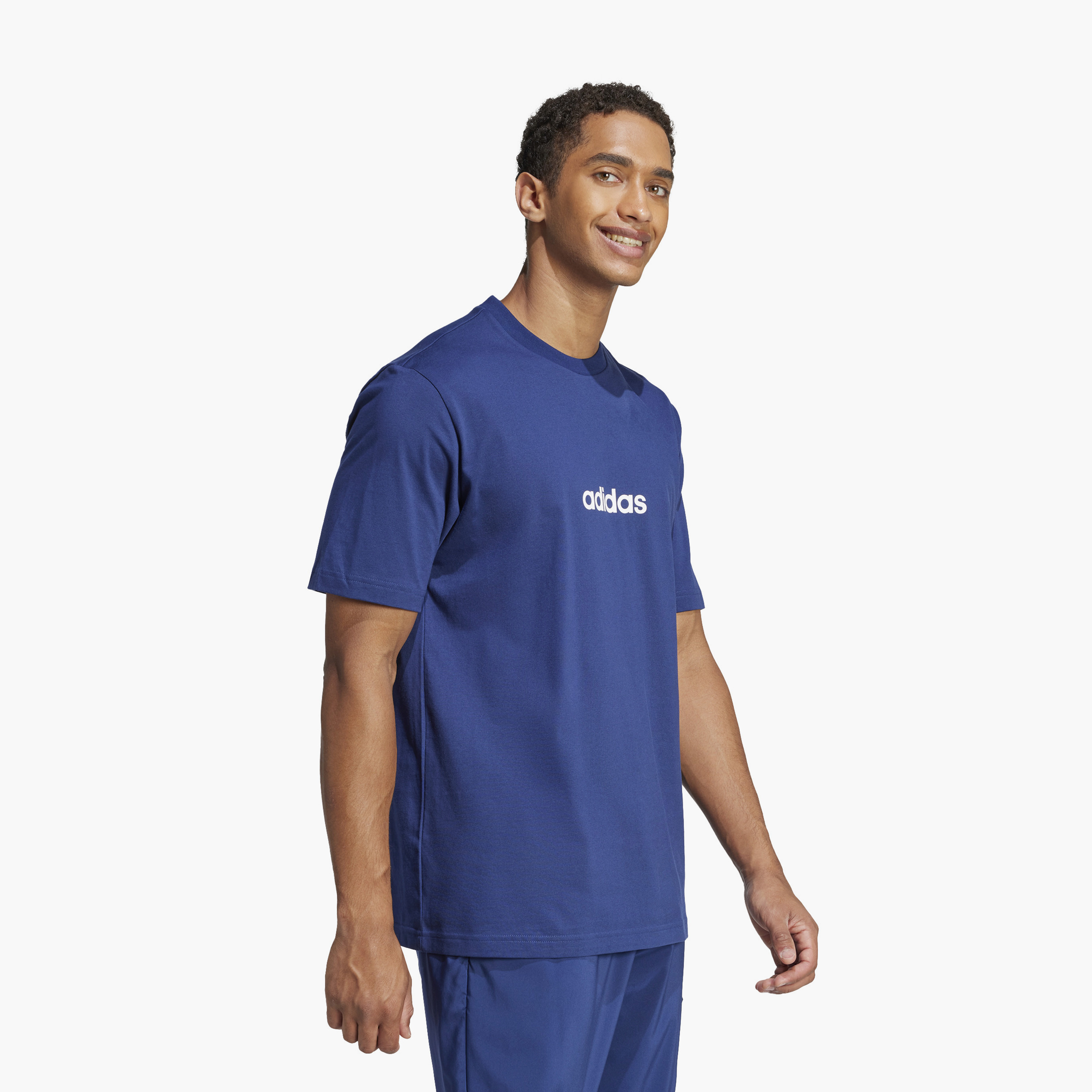 Adidas Men Essentials Single Jersey Linear Embroidered Logo T-Shirt | OE-men-clothing-sportswearandactivewear-tshirtsandpolos-image-2