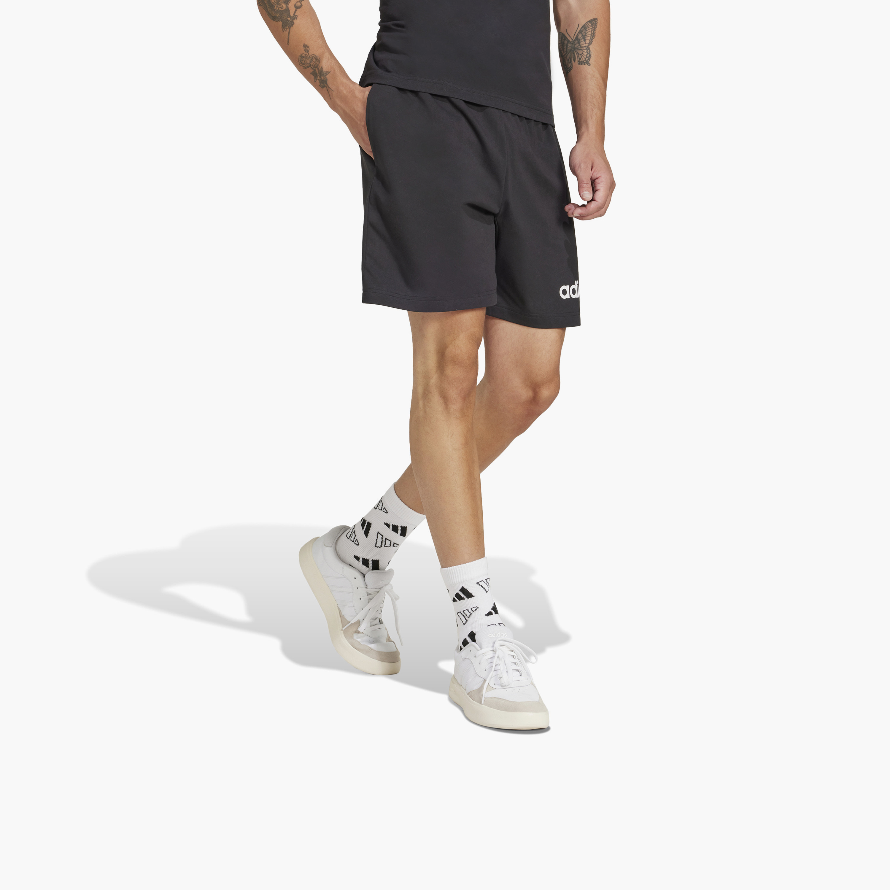 أديداس - تي شيرت أساسي طولي سينقال جيرسي - للرجال-men-clothing-bottoms-shorts-image-3
