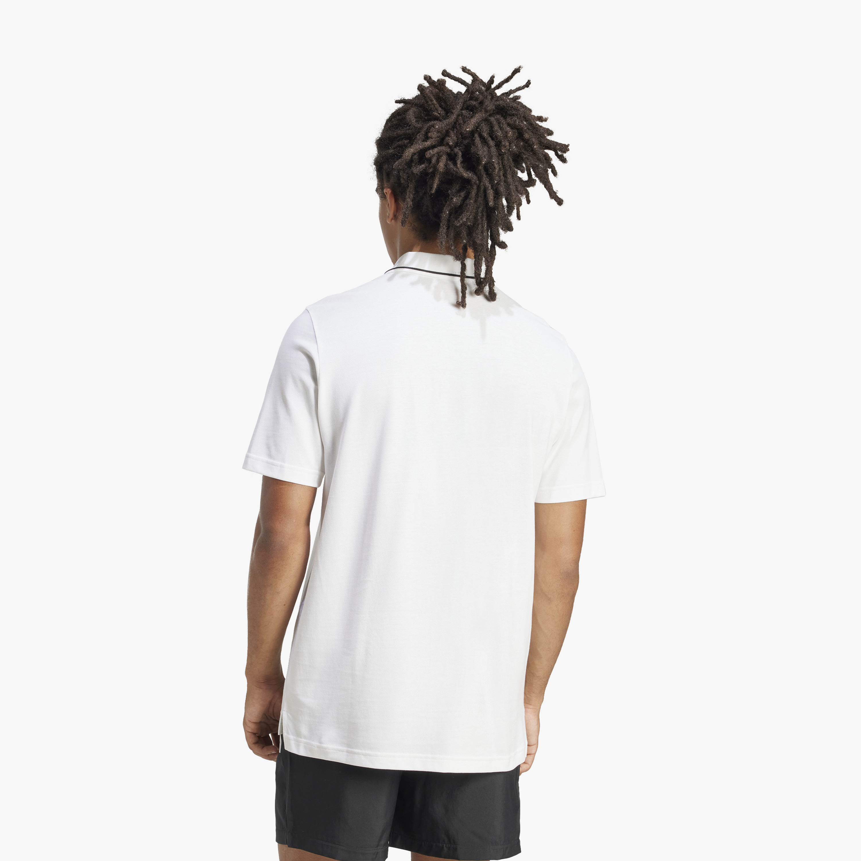أديداس - تي شيرت أساسي - شعار صغير - بيكيه بولو - للرجال-men-clothing-tshirtsandpolos-polos-image-8