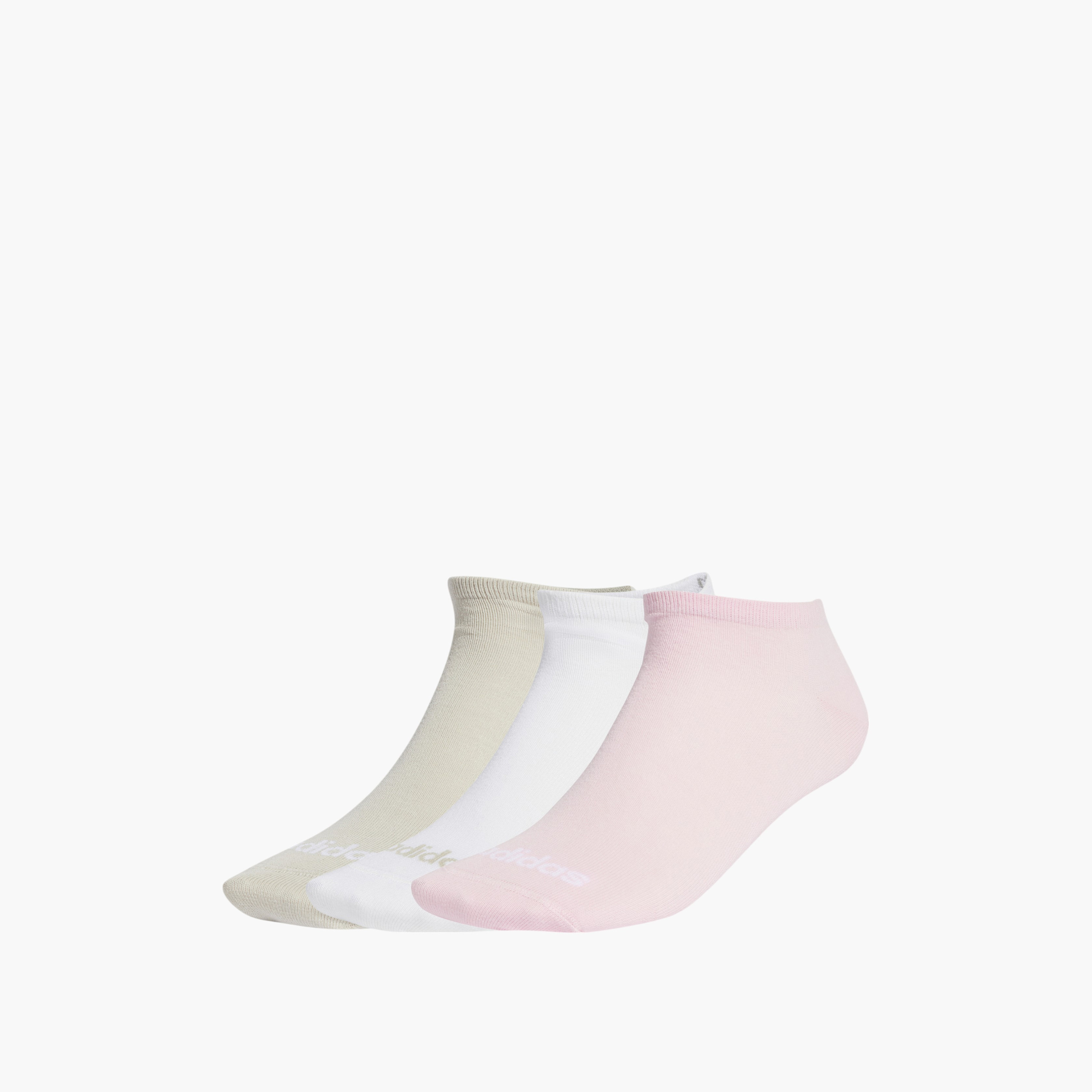 طقم جوارب مطبوعة 3 أزواج بطول الكاحل من أديداس - JG3699 -men-socks-image-1