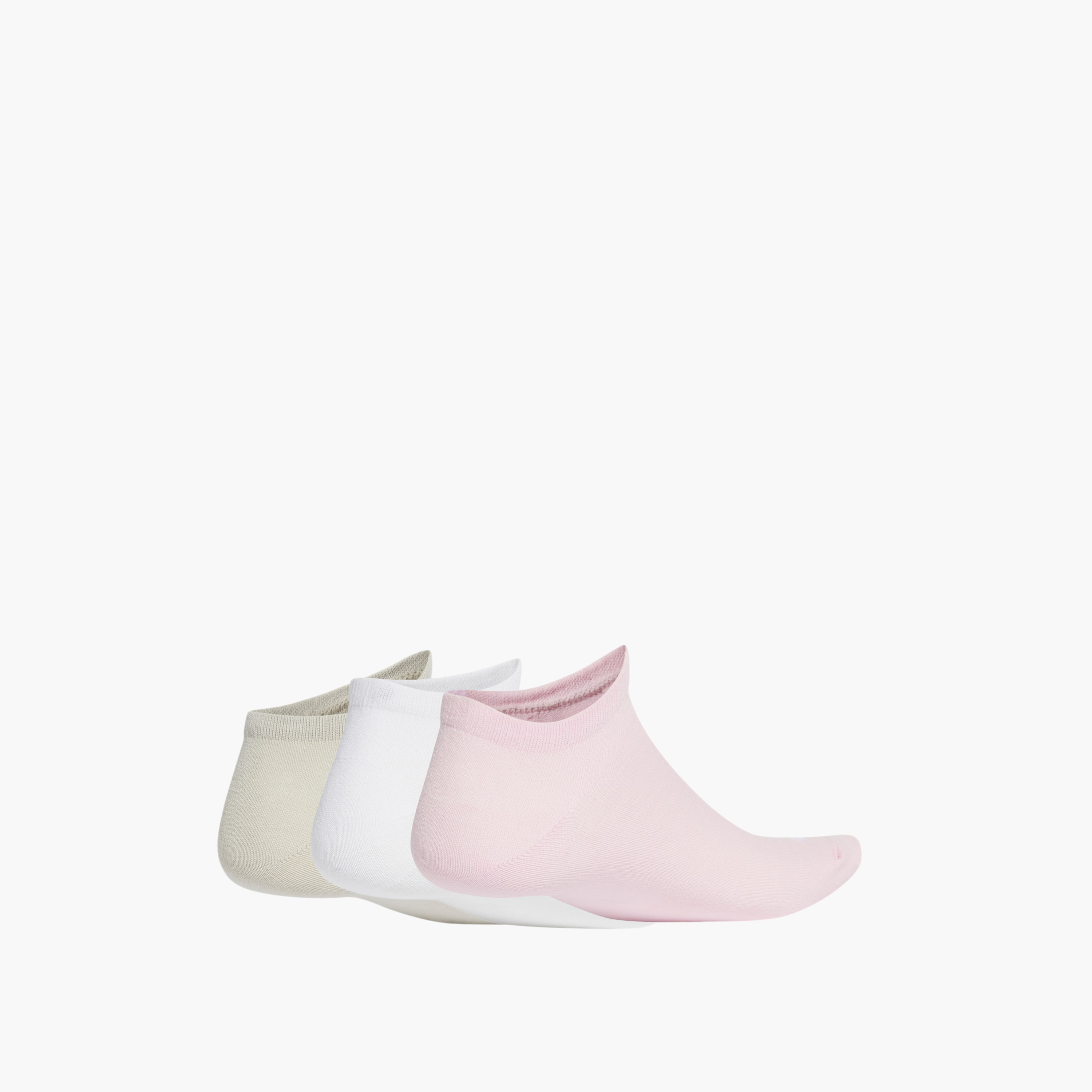 طقم جوارب مطبوعة 3 أزواج بطول الكاحل من أديداس - JG3699 -men-socks-image-2