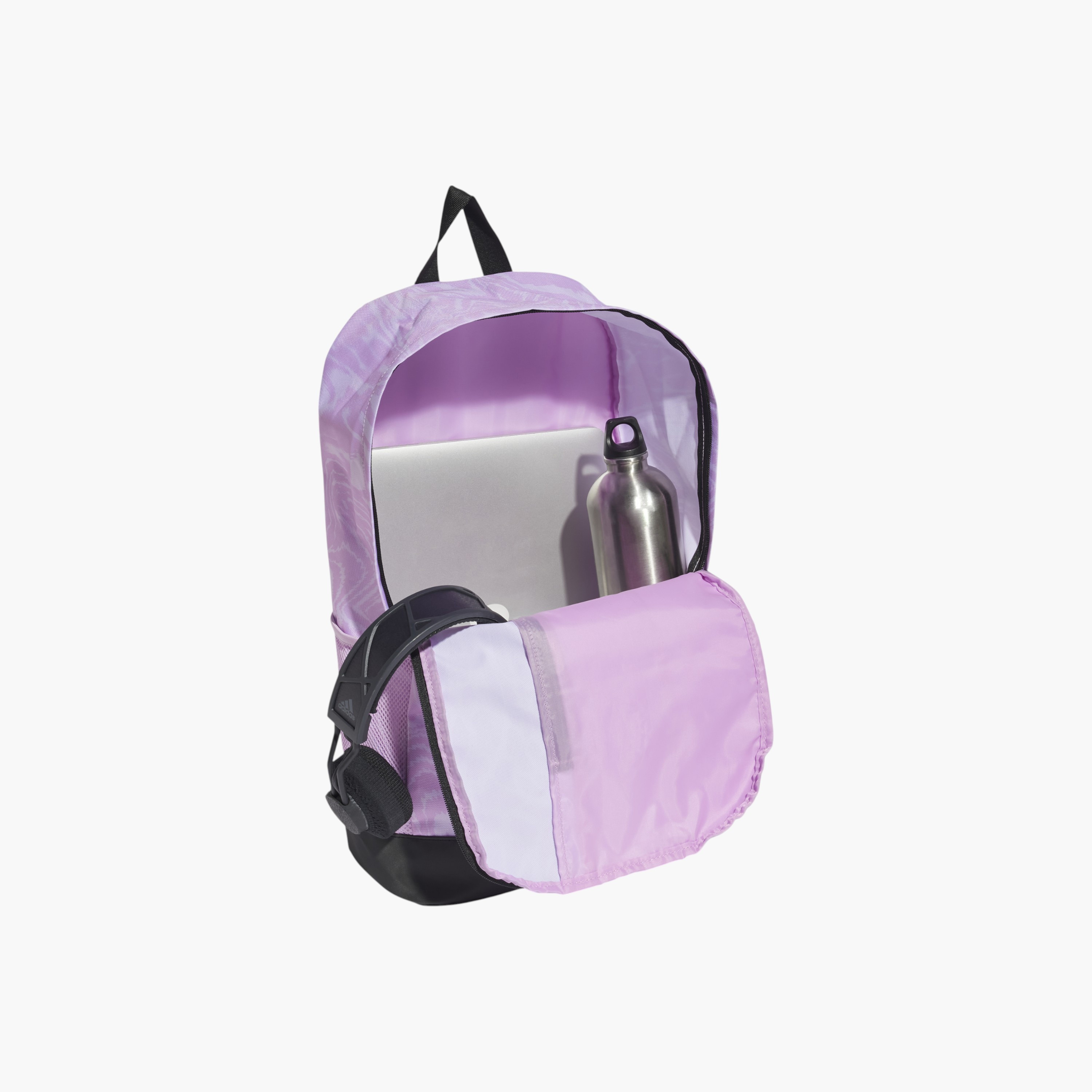 adidas Logo Print School Backpack with Adjustable Straps and Zip Closure-school-bagsandbackpacks-backpacks-image-3