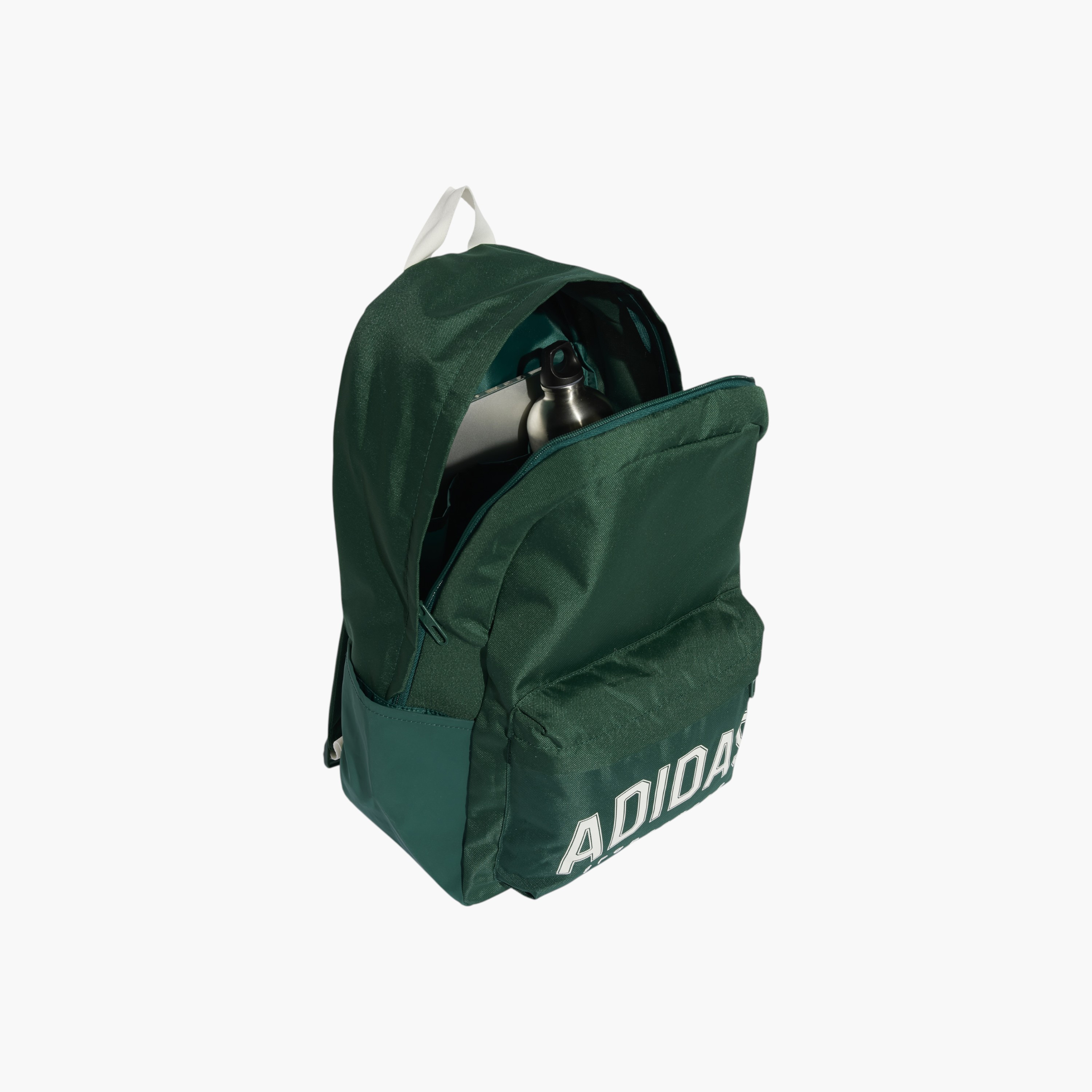 adidas Logo Print School Backpack with Adjustable Shoulder Straps and Zip Closure-school-bagsandbackpacks-backpacks-image-3