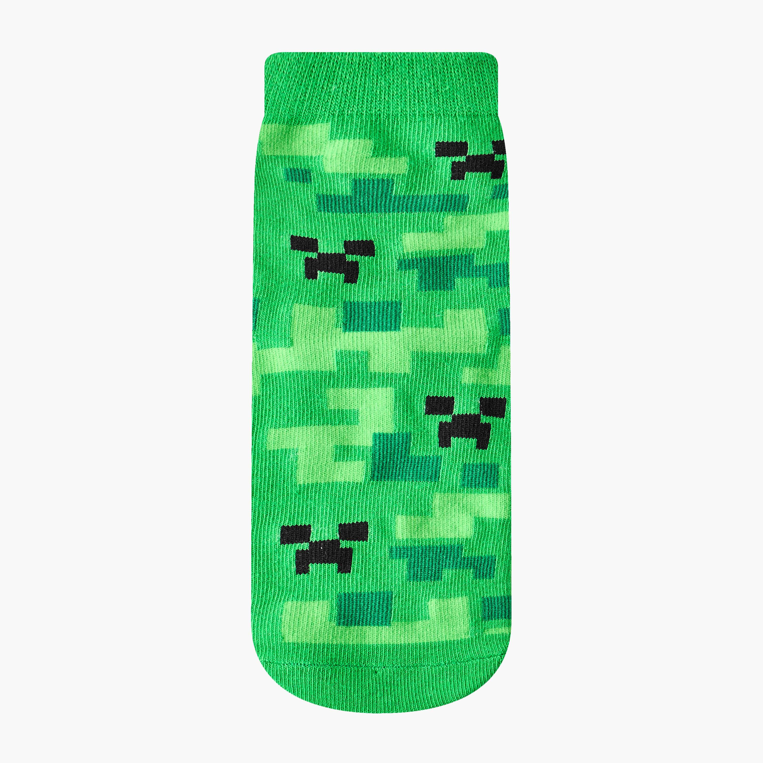 طقم جوارب 3 أزواج بطبعات ماين كرافت للأولاد-girls-accessories-socks-image-2