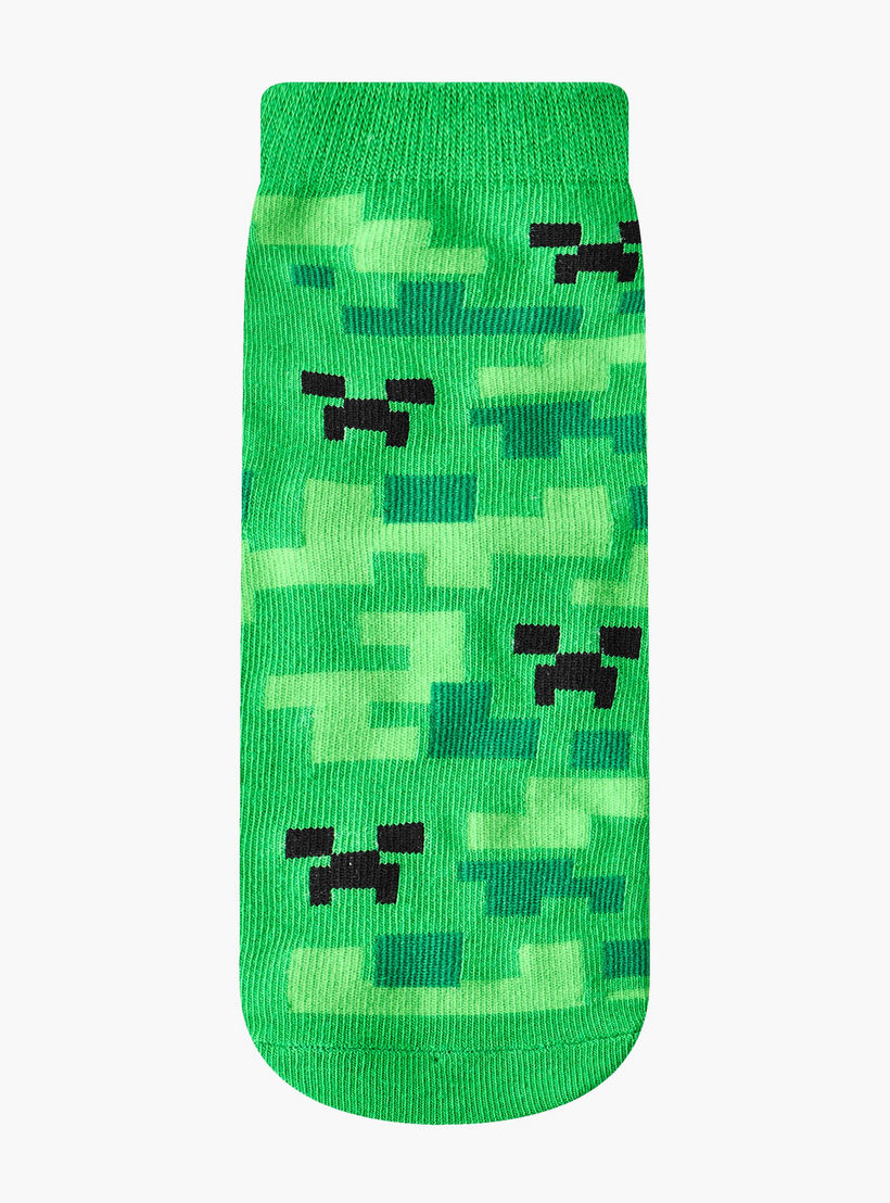 طقم جوارب 3 أزواج بطبعات ماين كرافت للأولاد-girls-accessories-socks-image-2