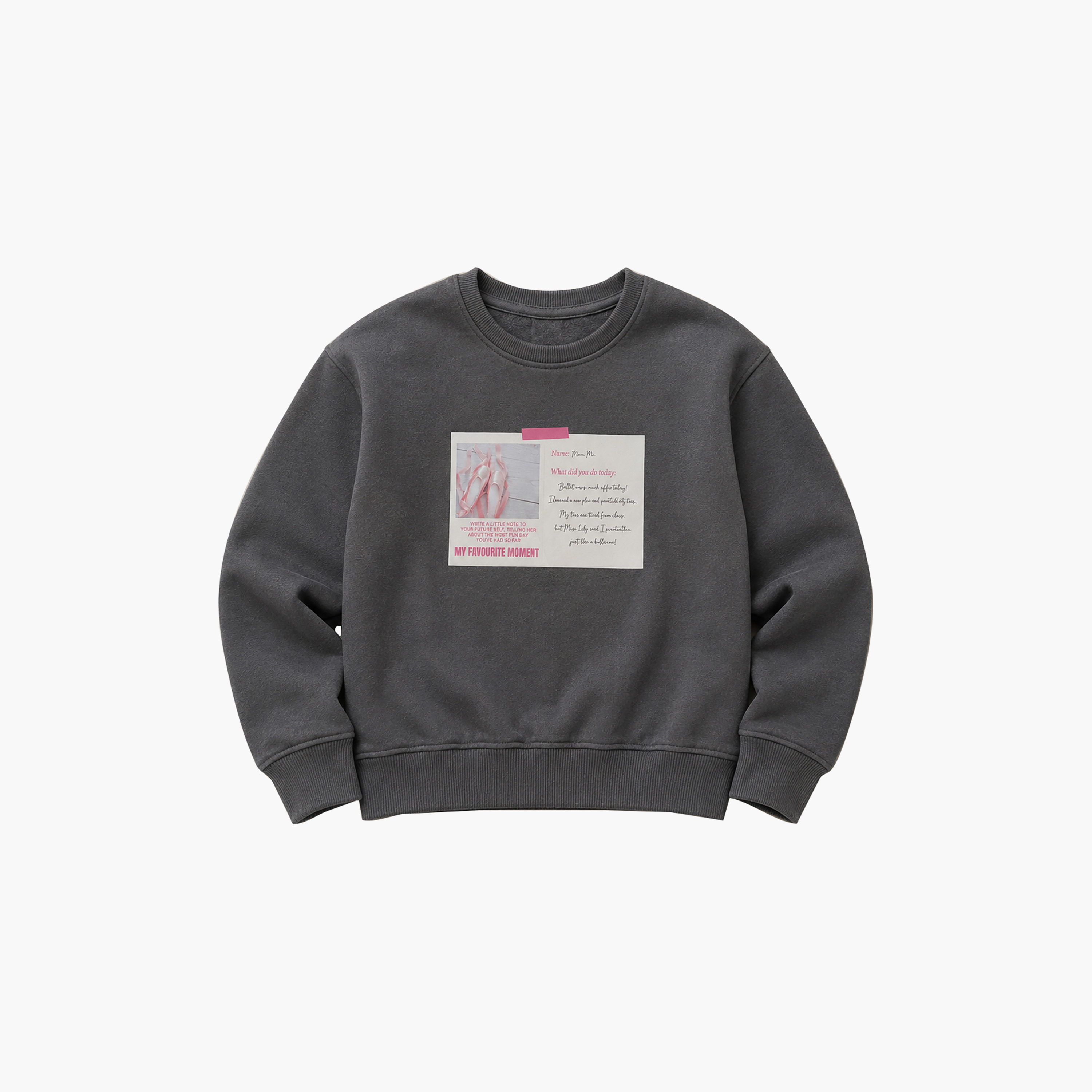 سويت شيرت بياقة مستديرة وأكمام طويلة برسمة من فيكتور أند جين-girls-clothing-sweatshirts-image-6