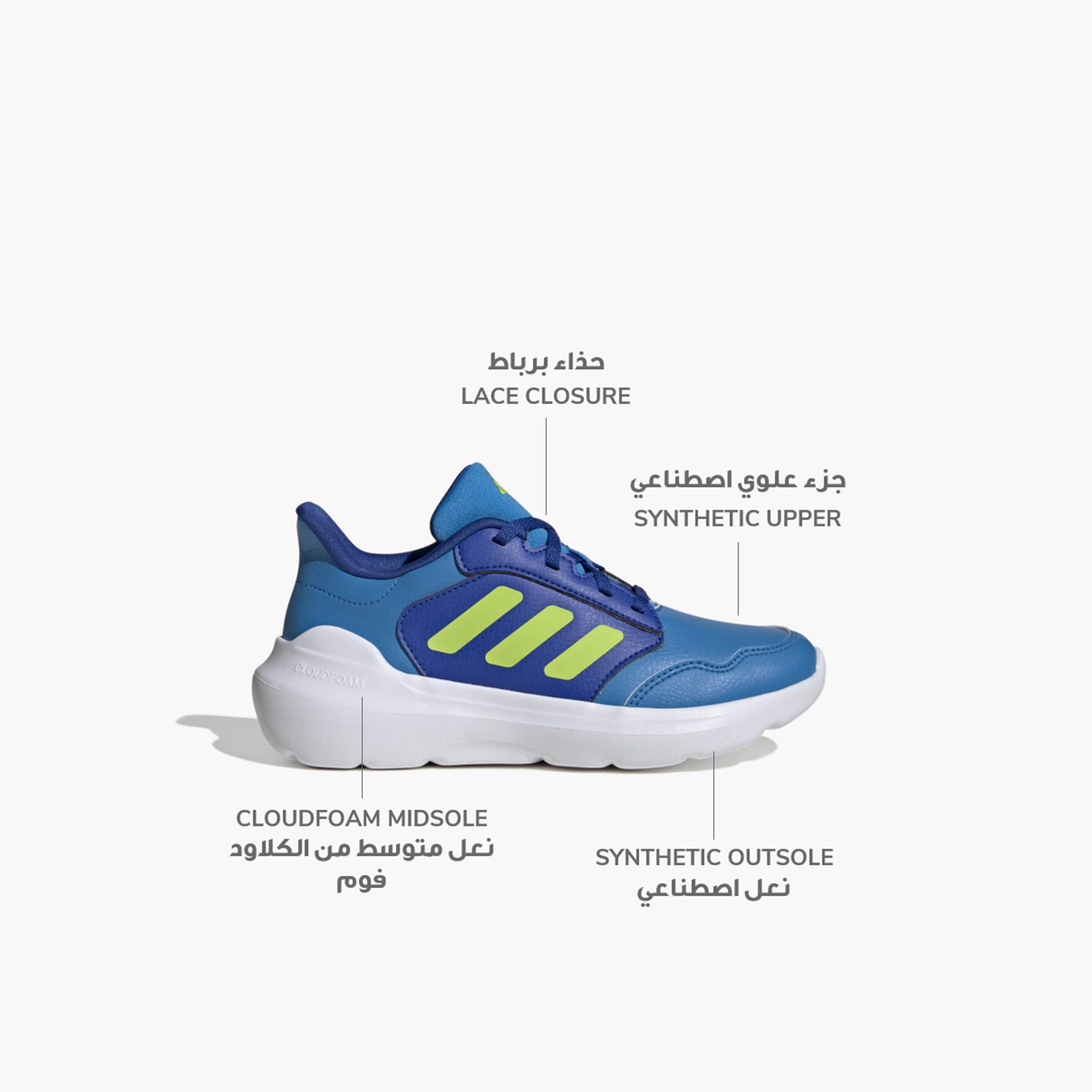 adidas Boys Tensaur Run 3.0 Lace-Up Durable Running Shoes-sports-boys-shoes-image-2