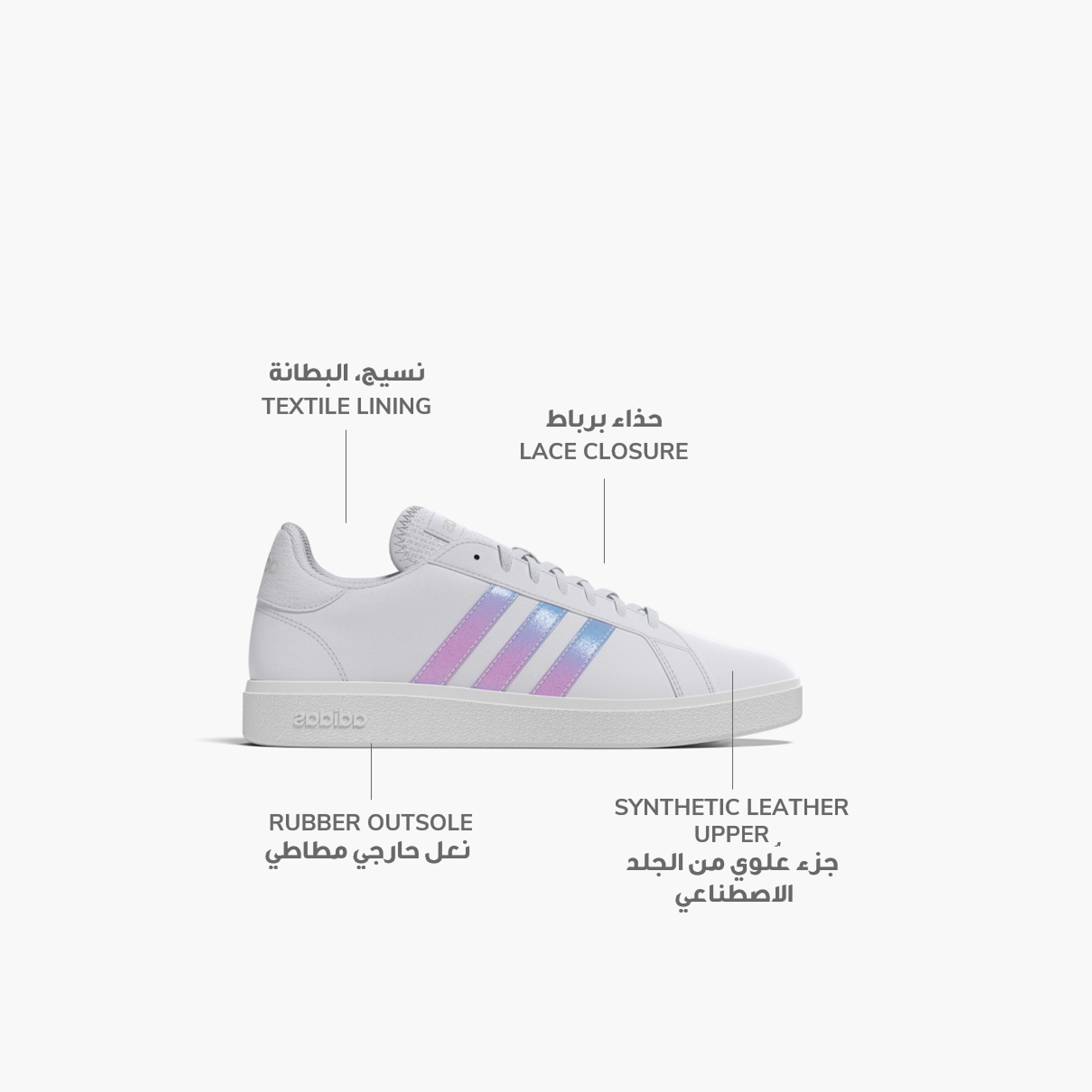 Adidas Women Grand Court TD Lifestyle Court Sneakers | OE-sports-women-shoes-image-27