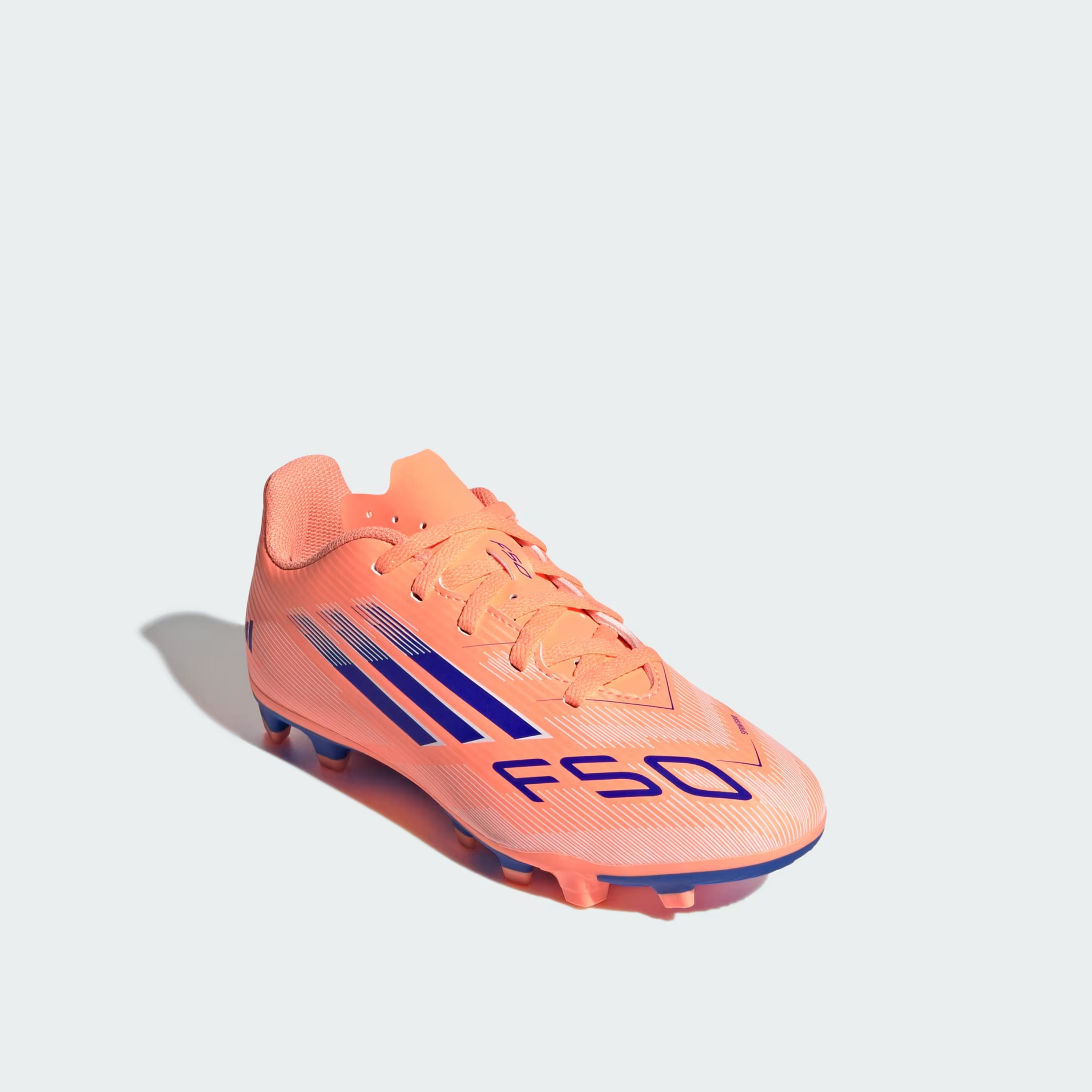 أديداس - حذاء كرة القدم F50 كلوب للأولاد برباط للأرضيات الصلبة/المتعددة JI0027 | OE-sports-gear-football-shoes-firmground-image-1