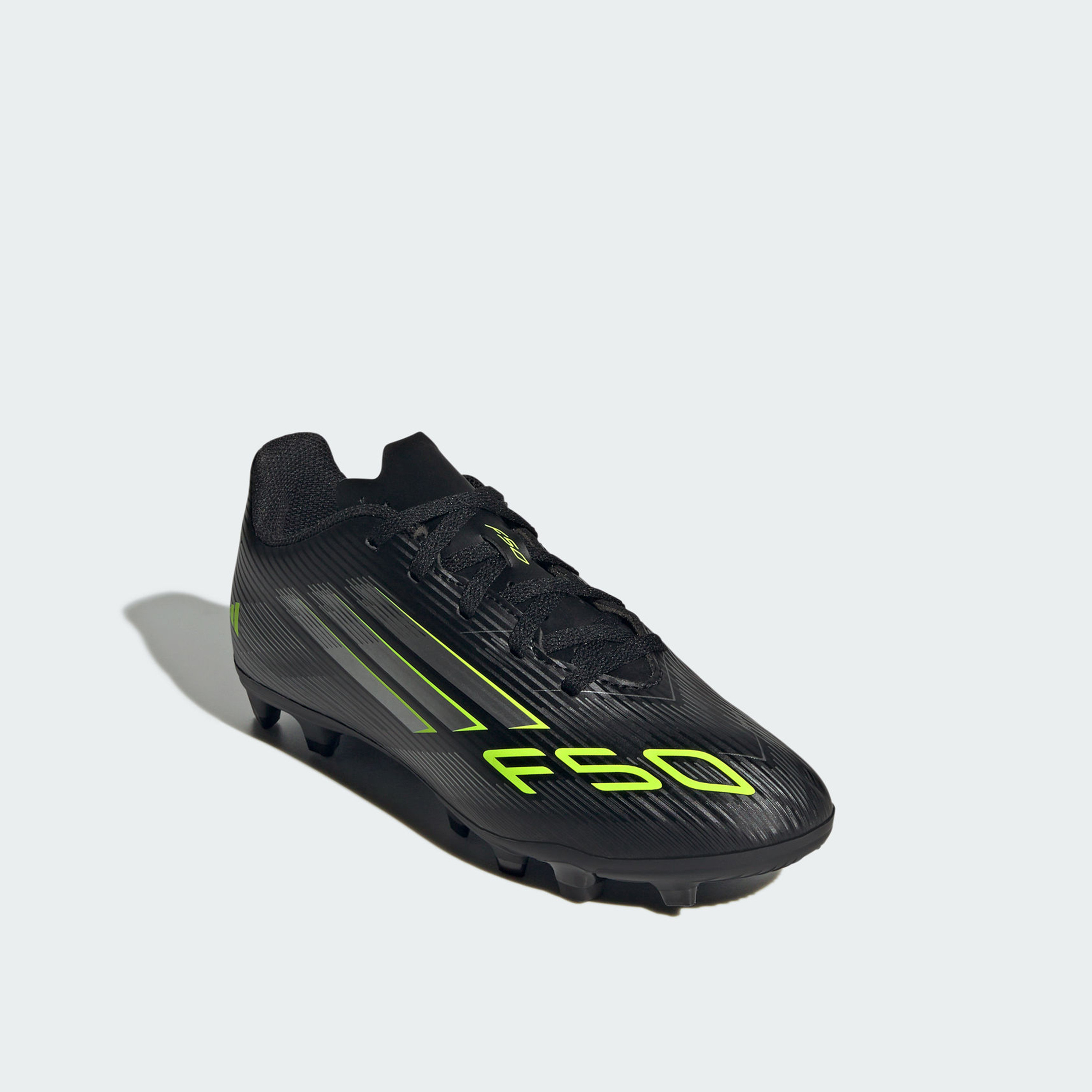 أديداس - حذاء كرة القدم F50 كلوب للأطفال برباط للأرضيات الصلبة/المتعددة JI0027 | OE-sports-gear-football-shoes-firmground-image-1