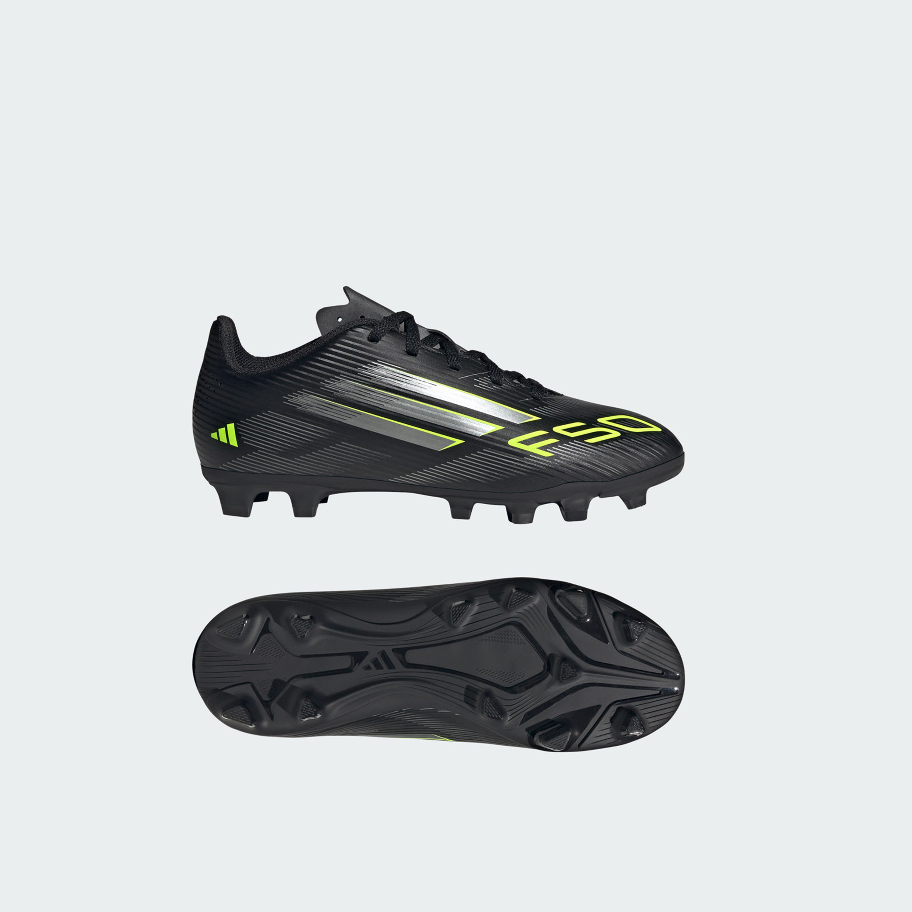 أديداس - حذاء كرة القدم F50 كلوب للأطفال برباط للأرضيات الصلبة/المتعددة JI0027 | OE-sports-gear-football-shoes-firmground-image-8