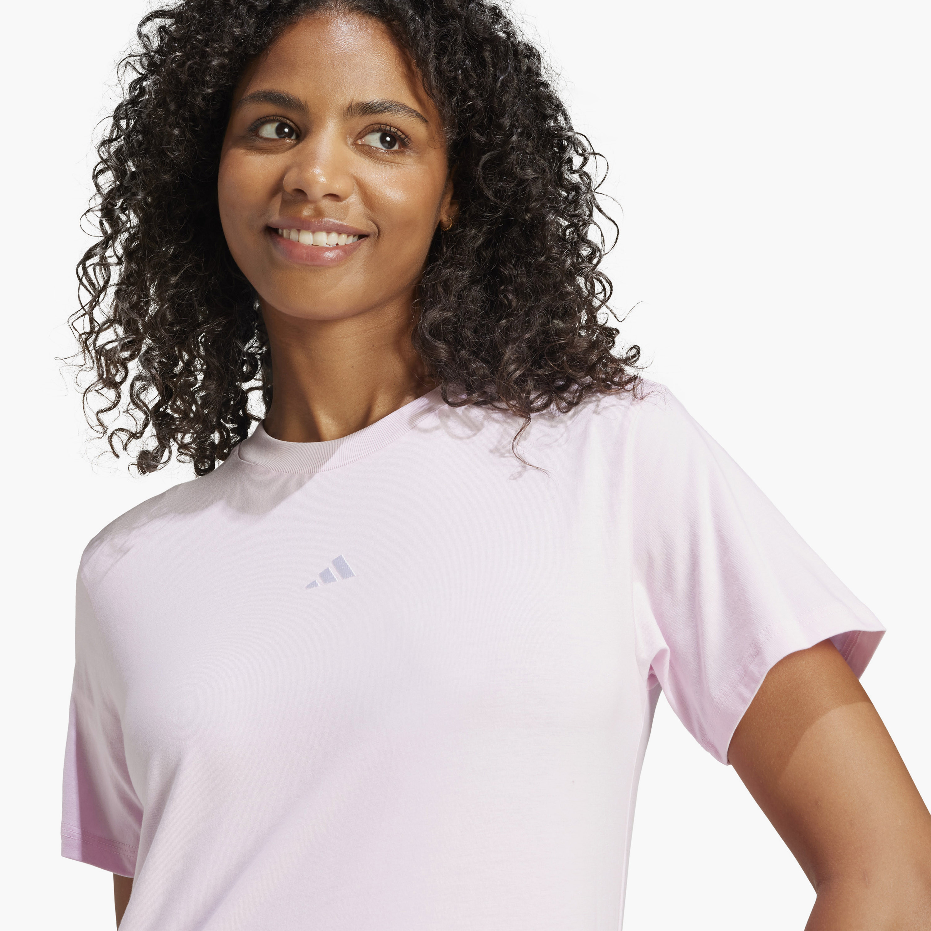 أديداس - تي شيرت رياضي أساسي - شعار صغير - للنساء-sports-women-clothing-tshirtsandvests-image-20