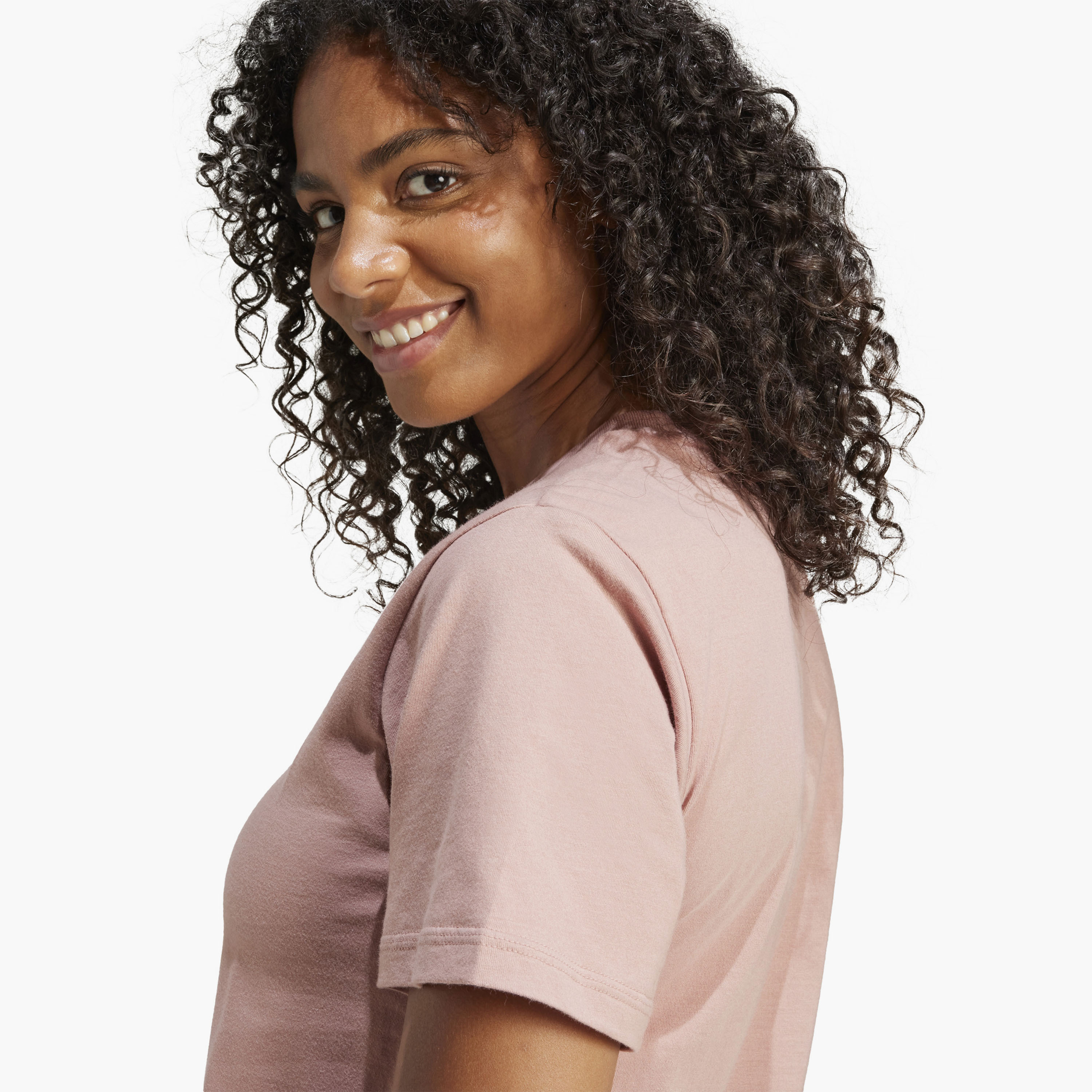 أديداس - تي شيرت رياضي أساسي - شعار صغير - للنساء-sports-women-clothing-tshirtsandvests-image-26